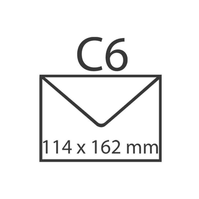 Paper Poetry Kuvert Essentials C6 5 Stück Farbe Weiß von Rico Design