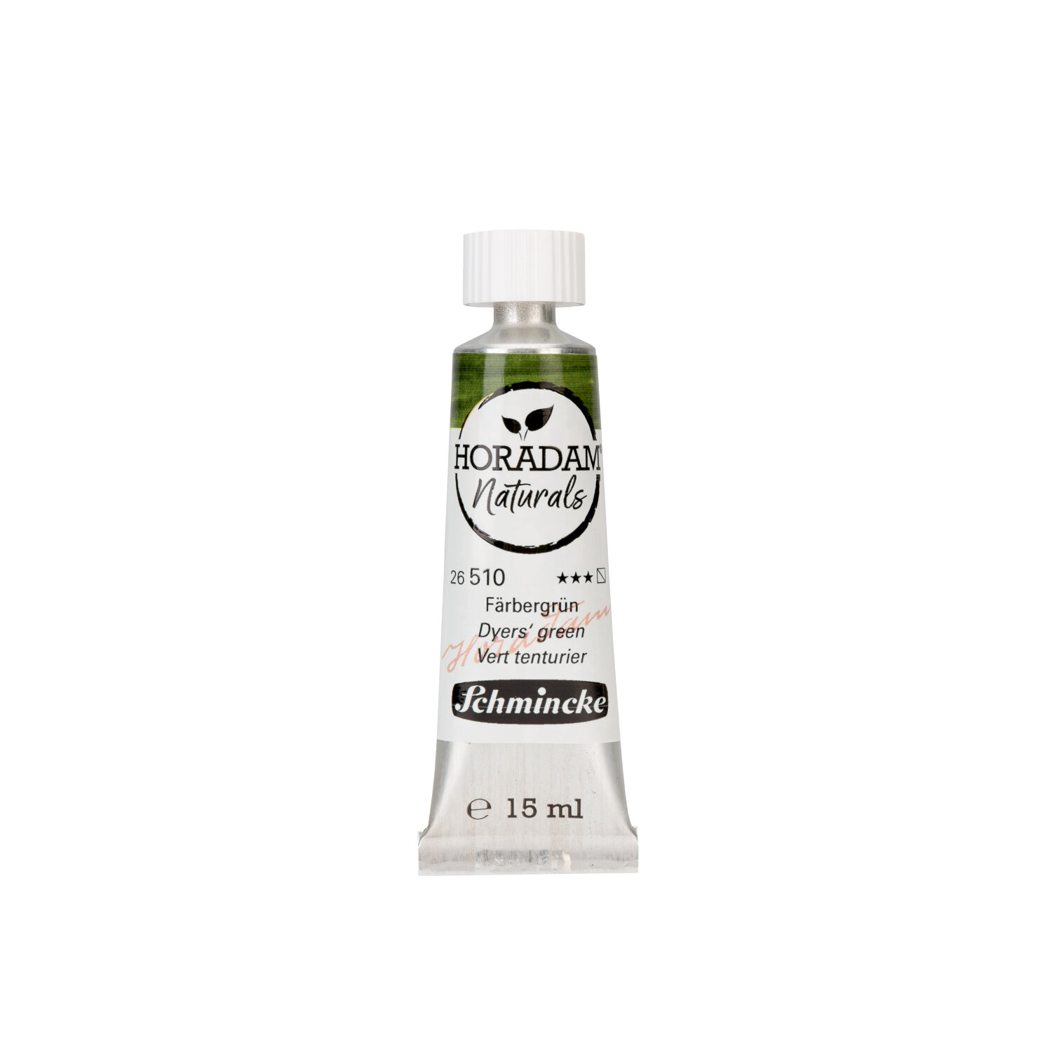 Horadam Naturals Aquarellfarbe in Färbergrün, 15ml Tube von Schmincke, ideal für Künstler.