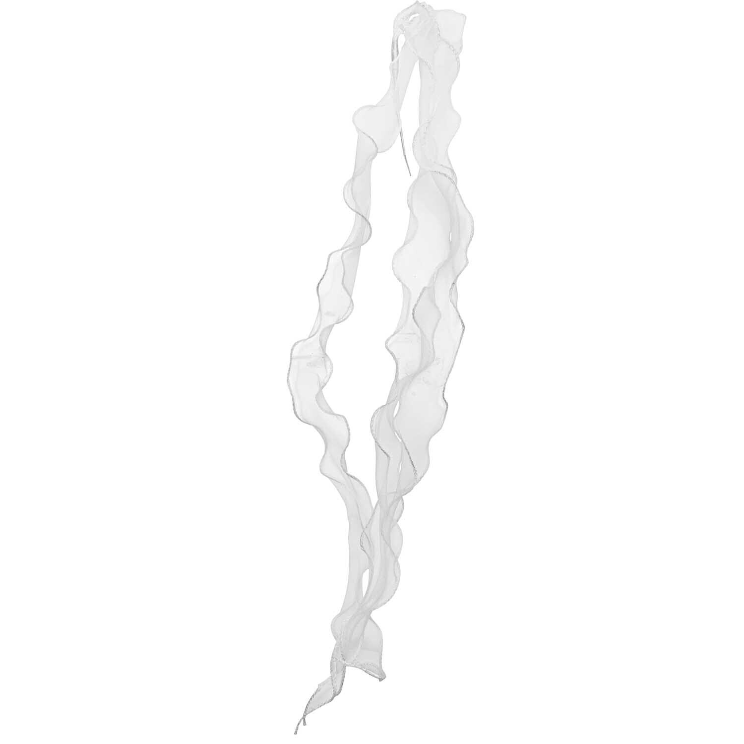 Schleierband Organza in elegantem Design, ideal für Dekorationen. Marke: idee. Creativmarkt.