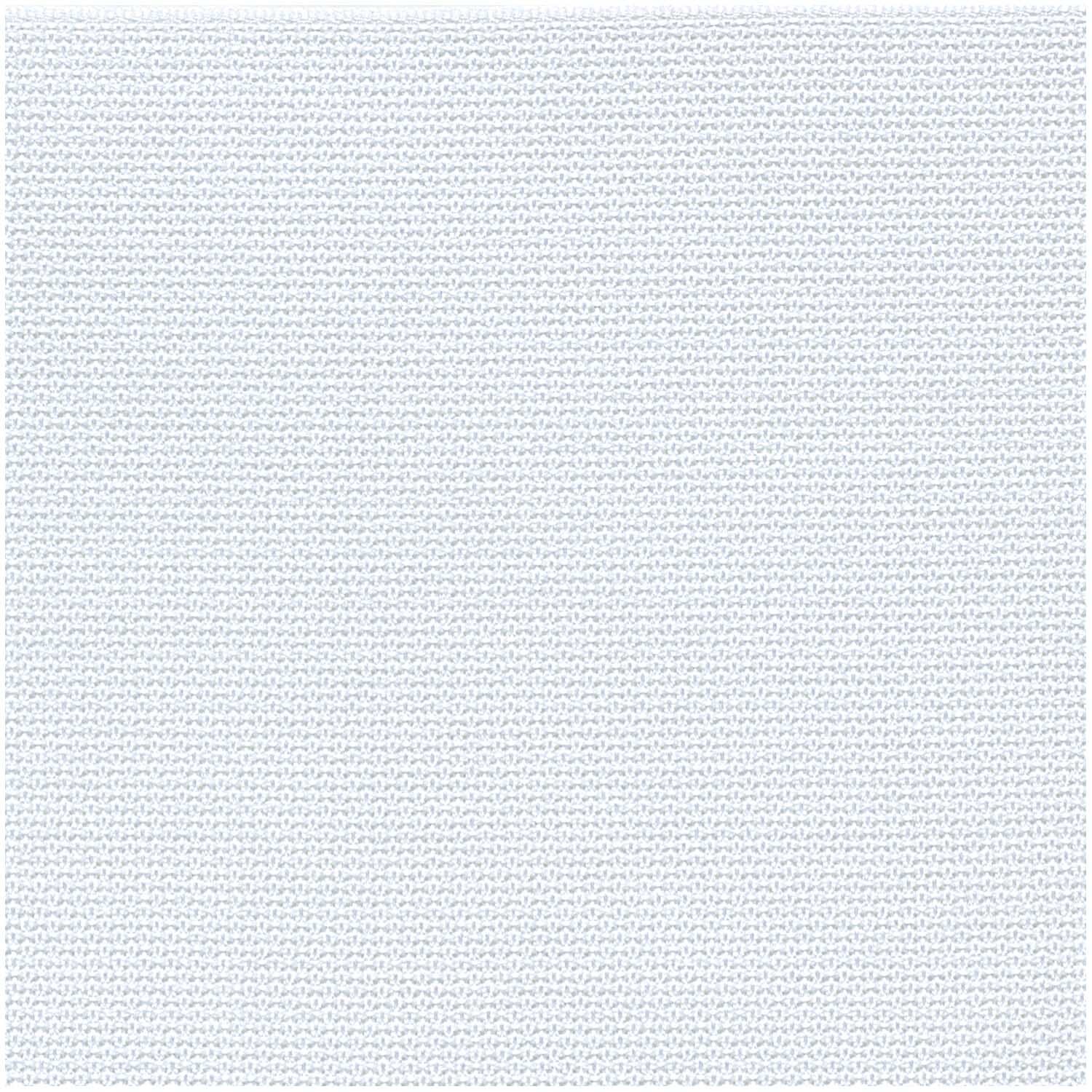 Aidaband weiß 6 Stiche/cm 4cm von Rico Design. Nahaufnahme eines weißen Aidabands mit feiner Struktur.