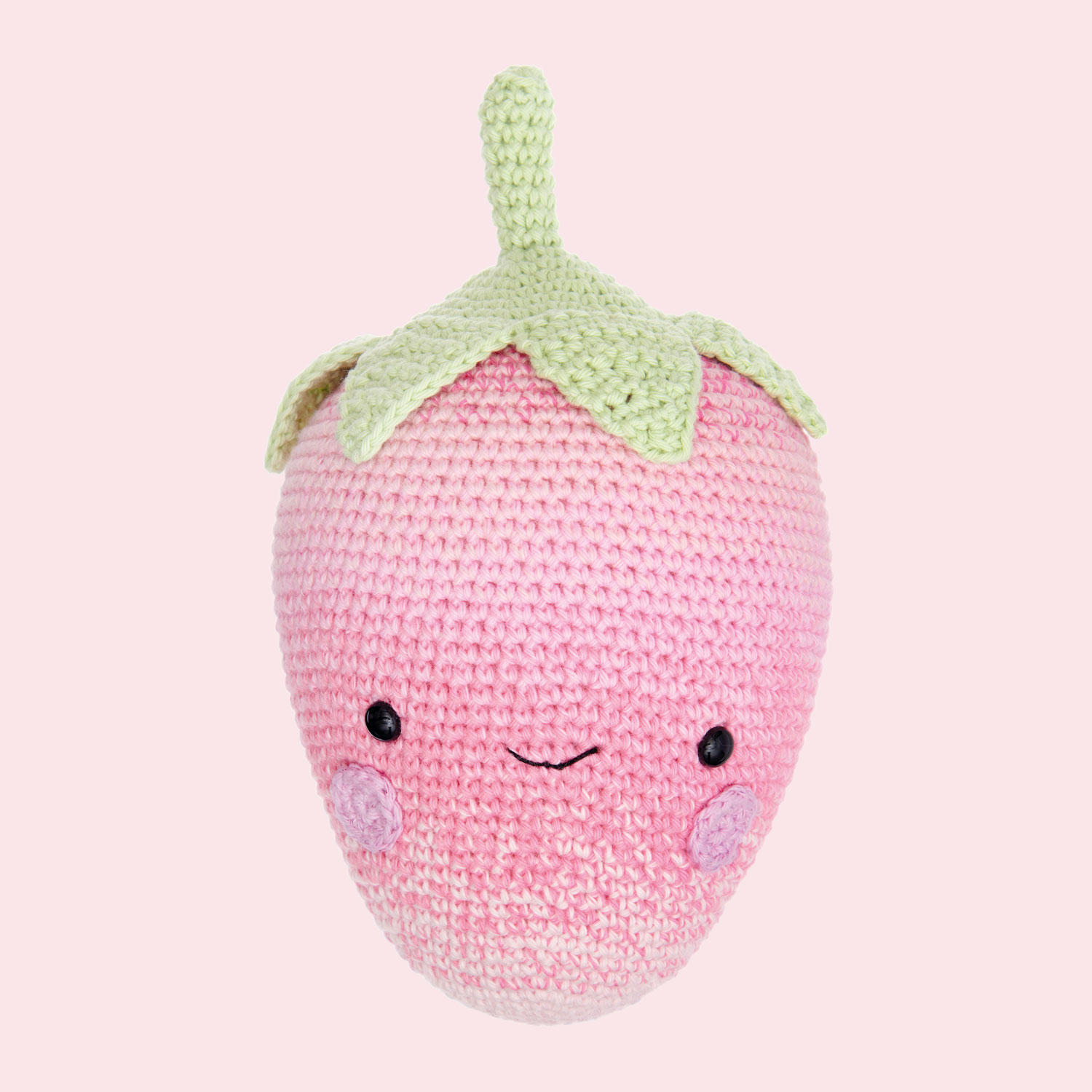 Häkelfigur Erdbeere aus dem Heft Ricorumi Fresh Friends
