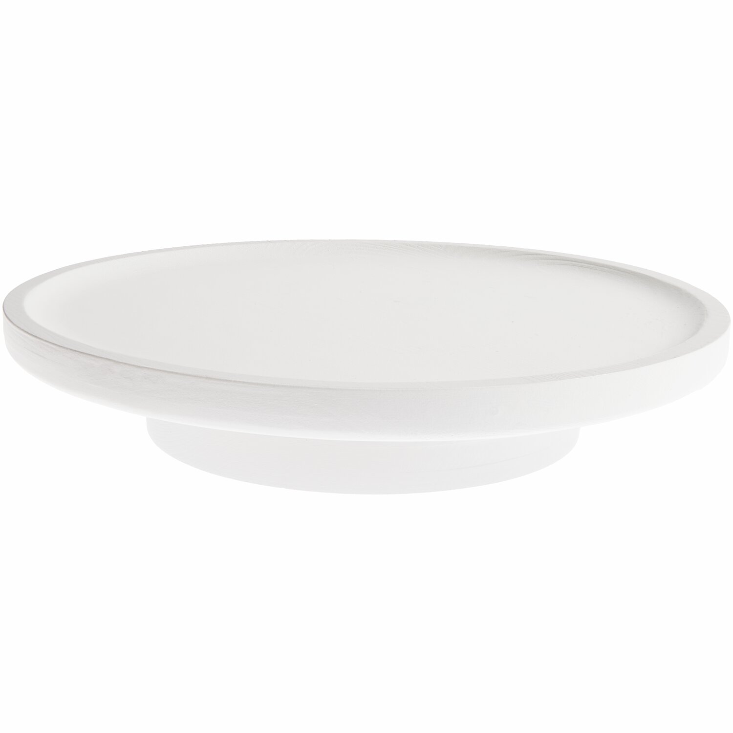 Holztablett rund von Rico Design, Ø32x6cm, schlichtes Design, ideal für Dekorationen.