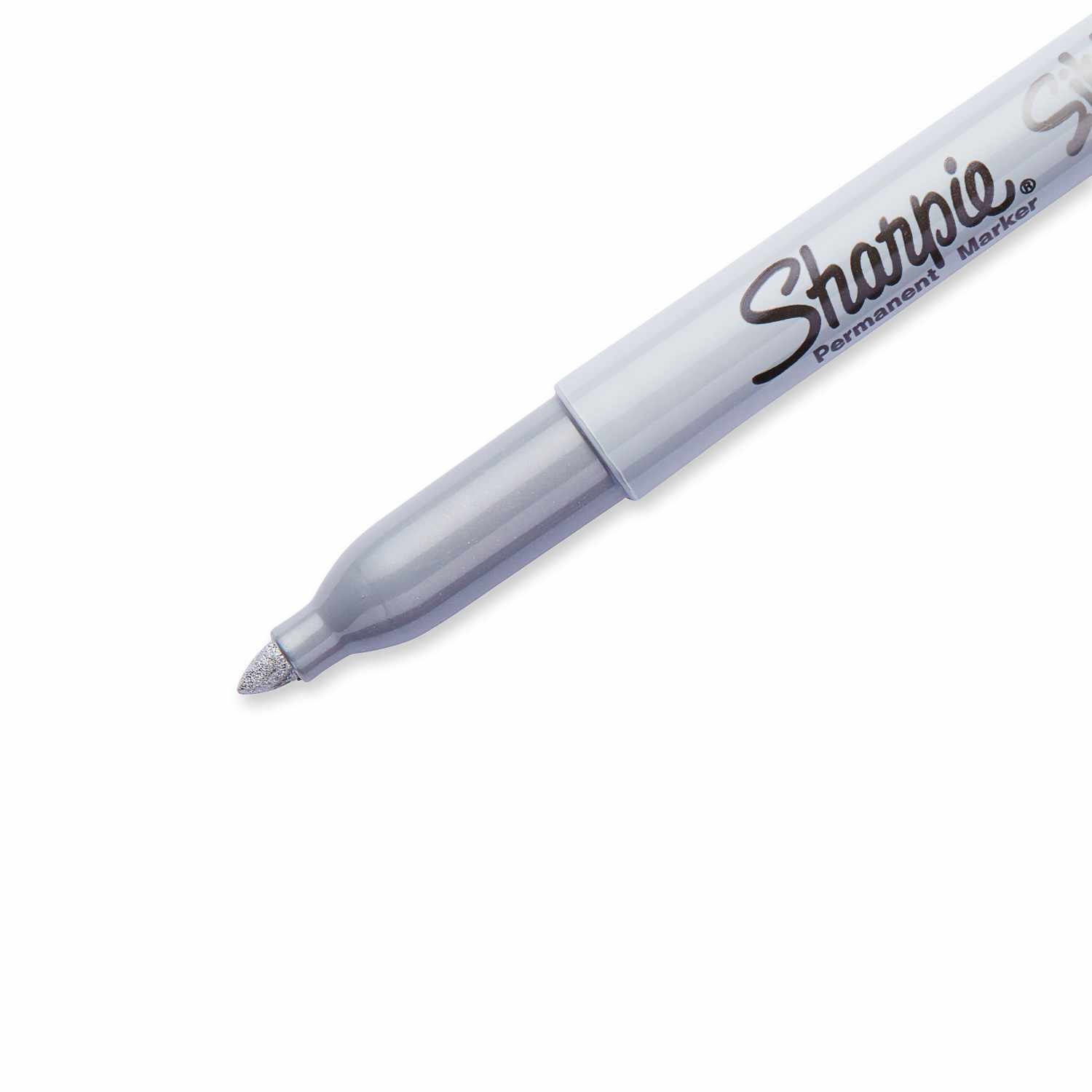 Metallic Permanentmarker 1,4mm in Silber von Sharpie, ideal für präzises Schreiben und Zeichnen.