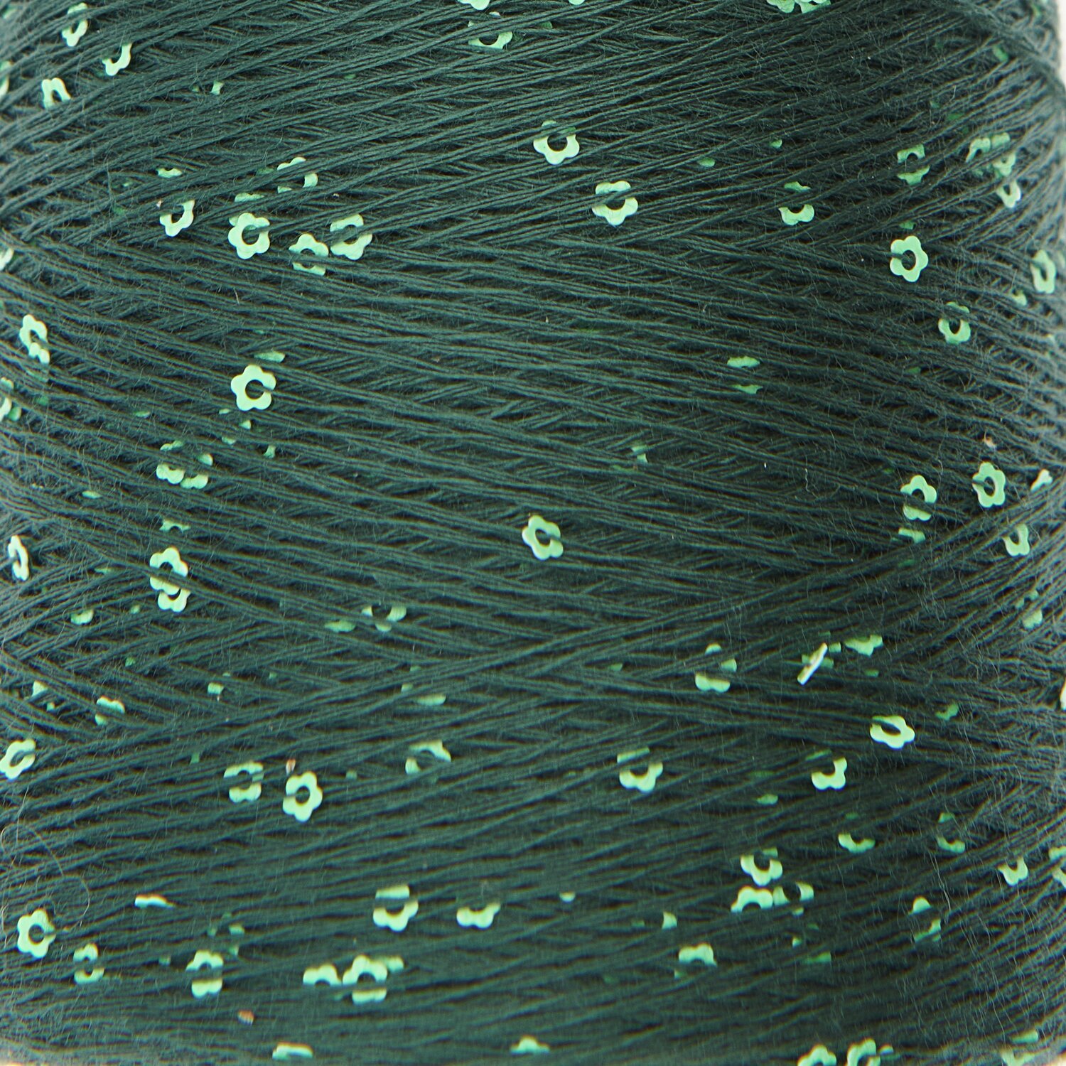 Creative Make It Blümchen, Efeu: Dunkelgrünes Garn mit kleinen Blümchen, ideal für kreative Strickprojekte. 25g, 375m.