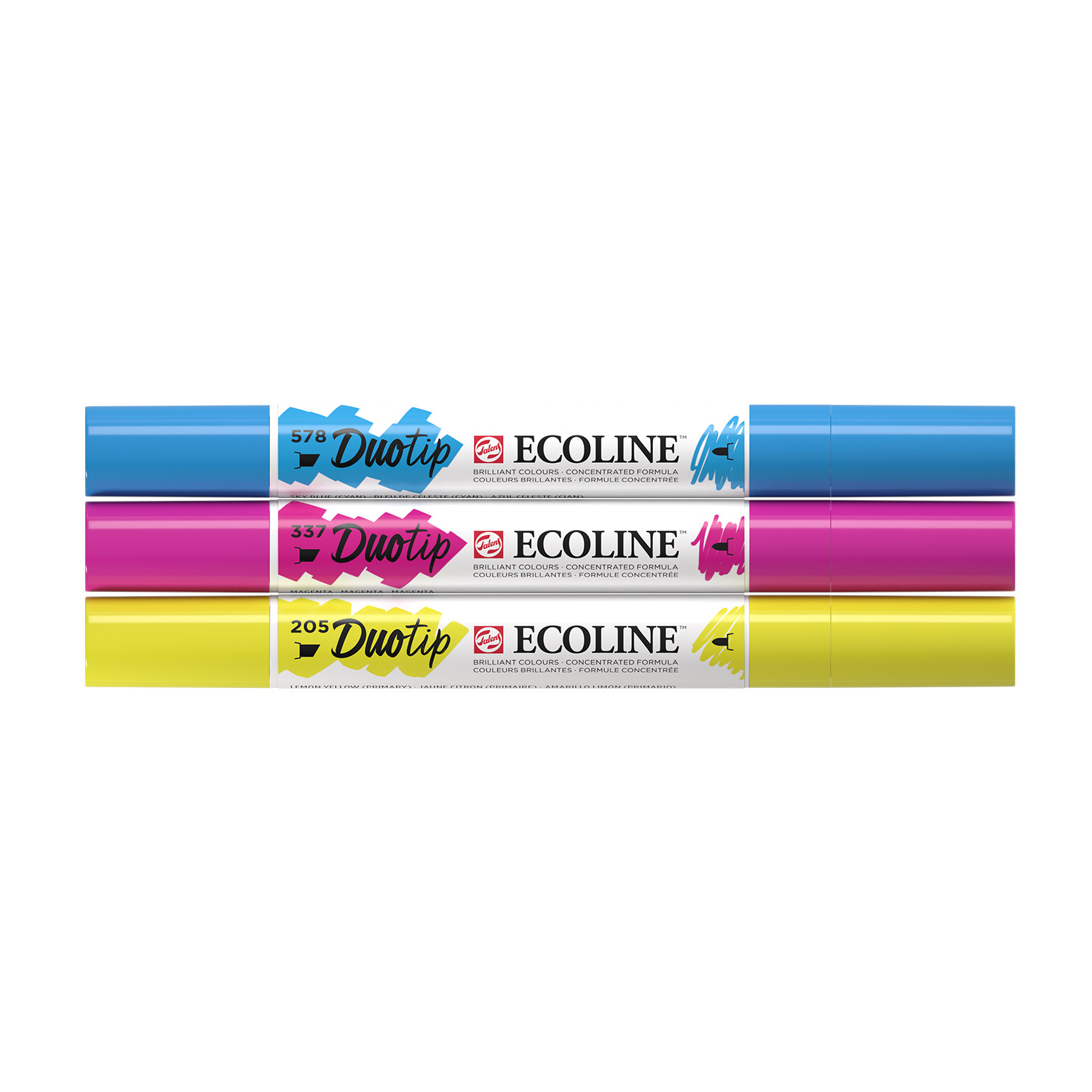 Ecoline Duotip Set Primärfarben 3 Stück von Royal Talens
