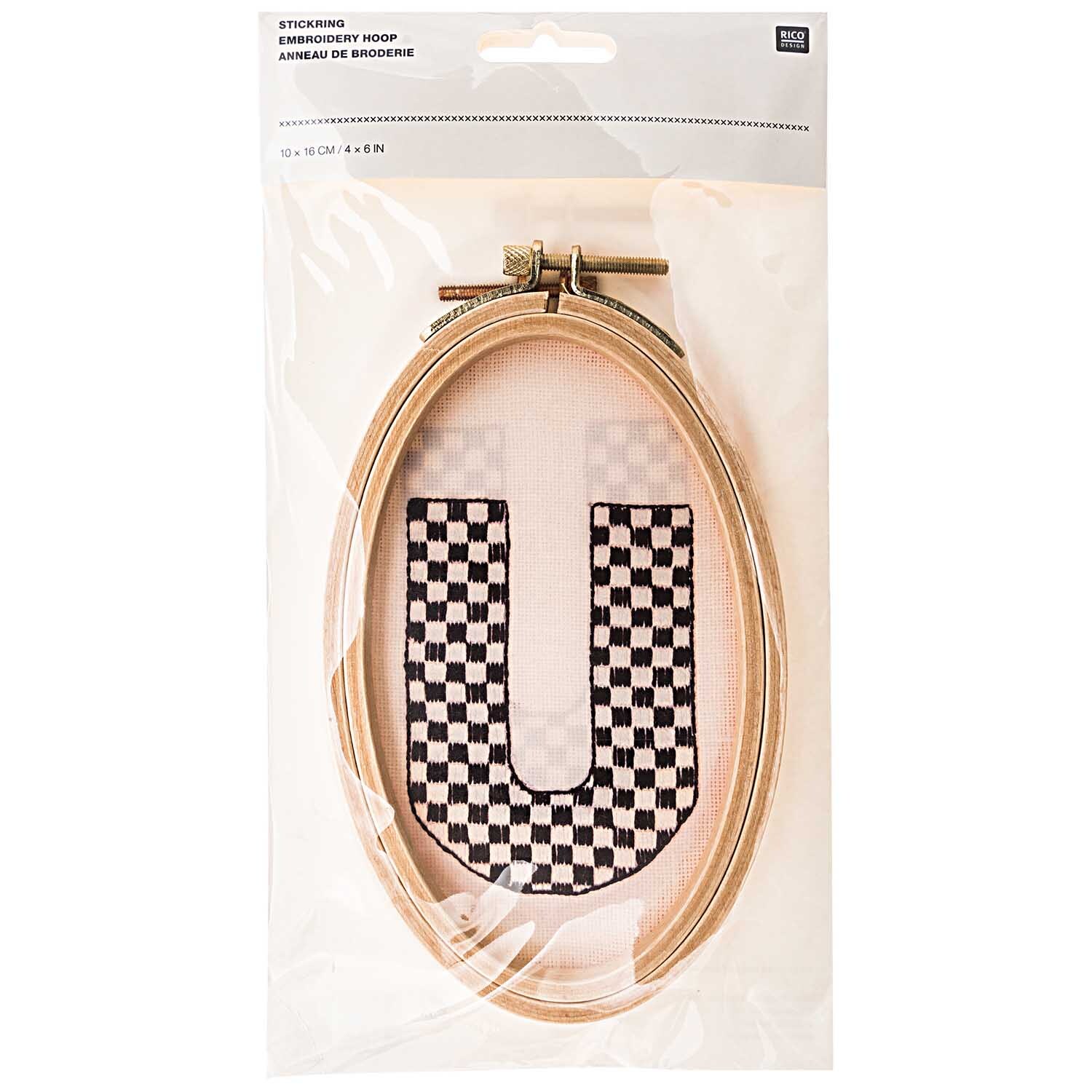 Stickring oval 10x16cm von Rico Design