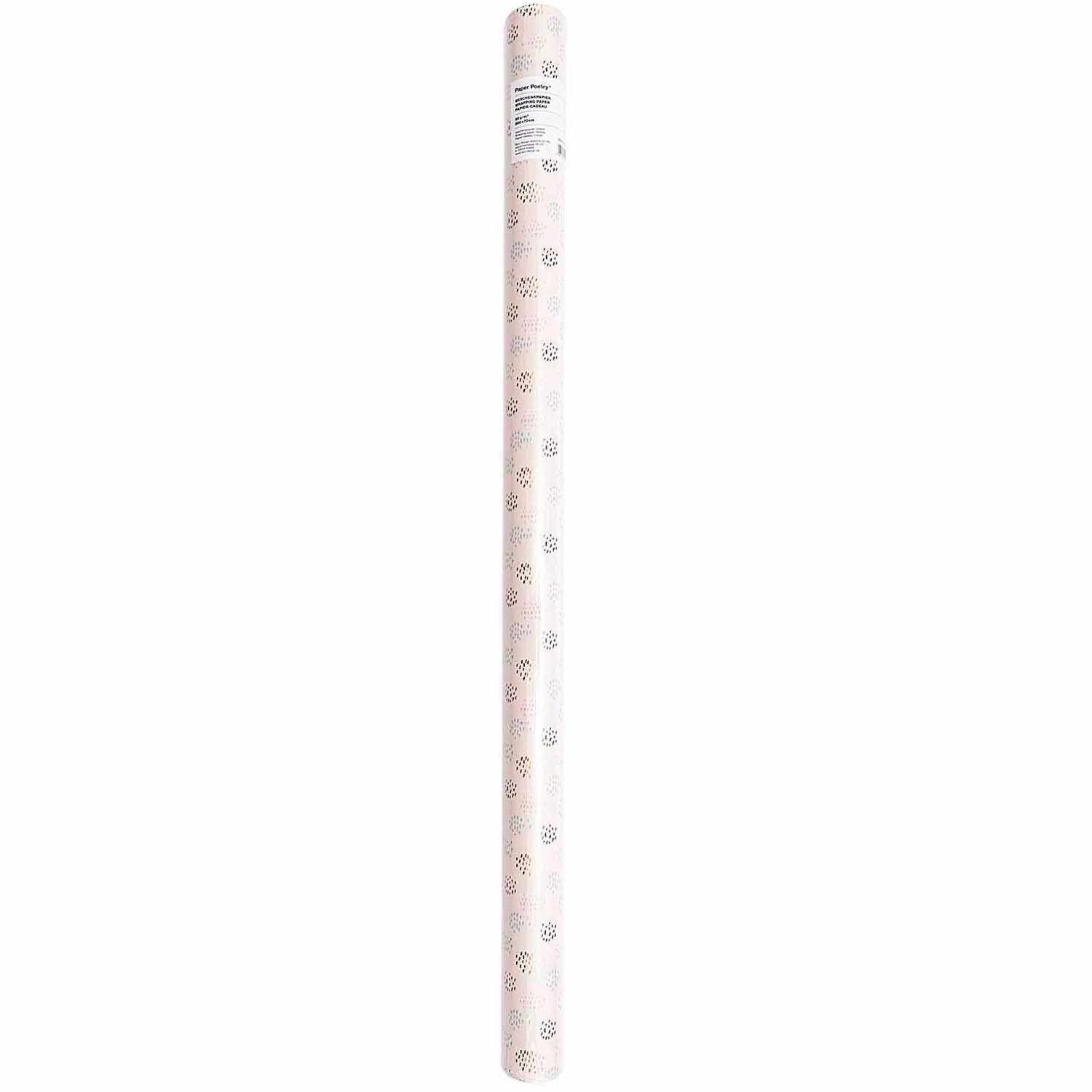 Paper Poetry Geschenkpapier Urlaub rosa 70cm 2m Hot Foil von Rico Design