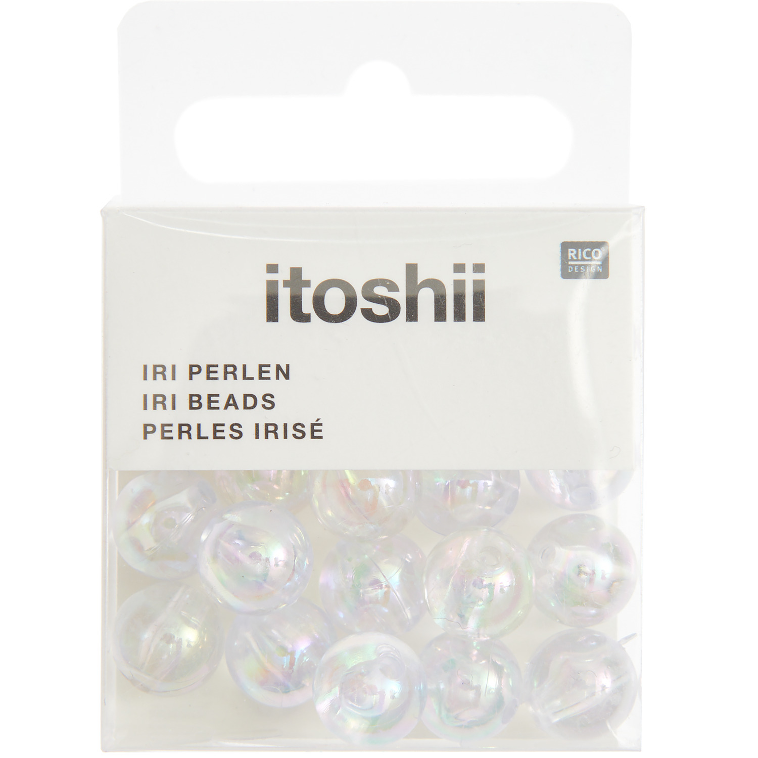 itoshii Perlen rund irisierend 10mm 20 Stück von Rico Design