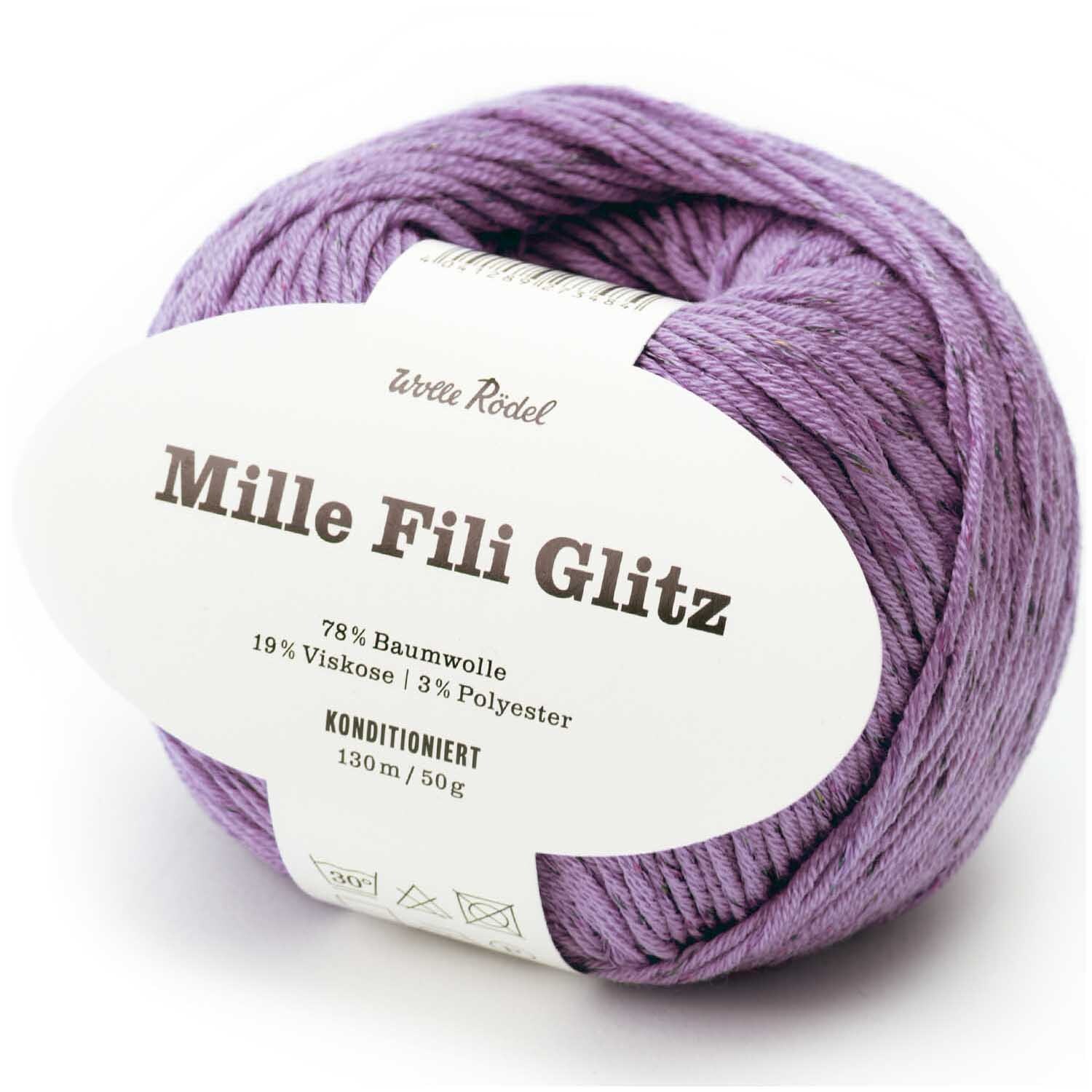 Mille Fili Glitz 50g 120m Farbe Hellgrau von idee. Creativmarkt
