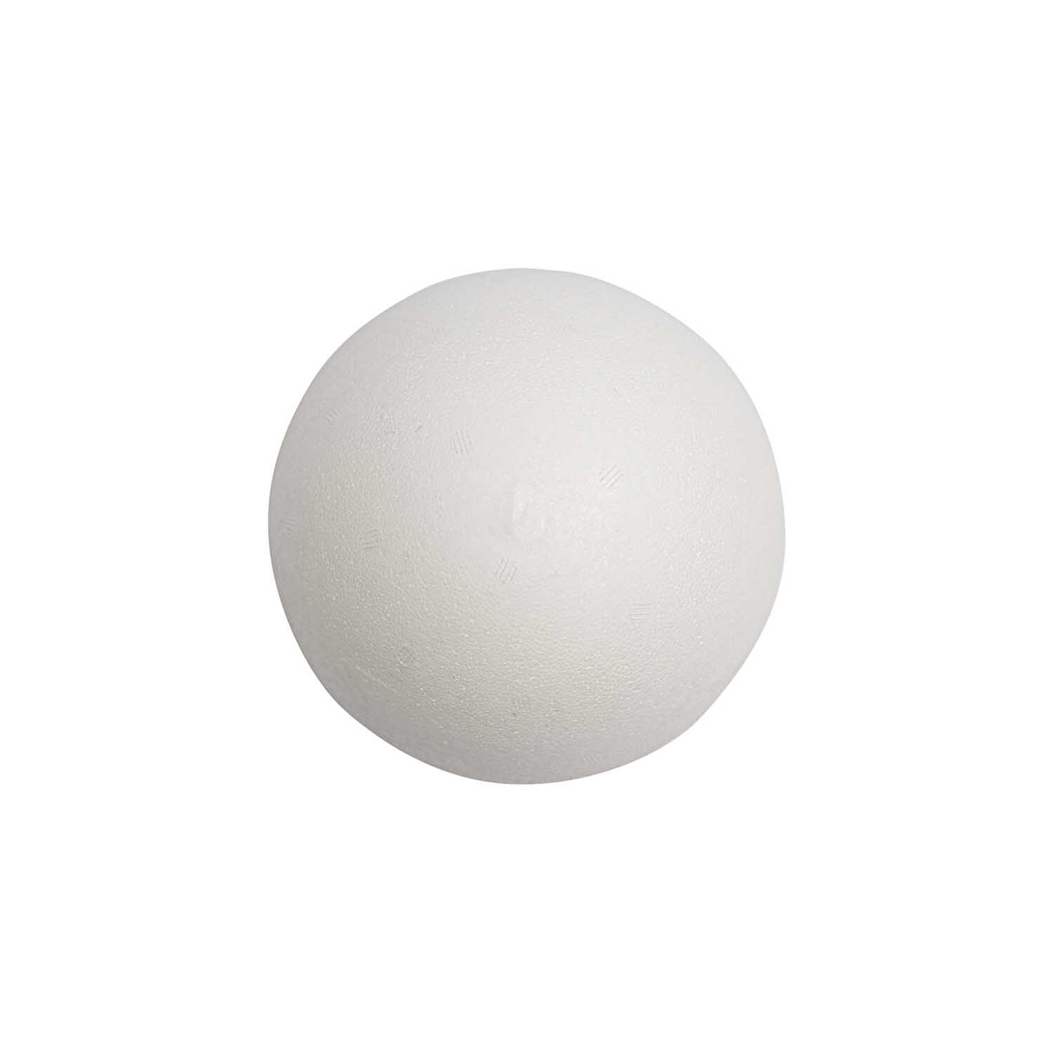 Polystyrol Kugelset von Rico Design: Weiße Kugel aus Polystyrol, ideal für Bastelprojekte.