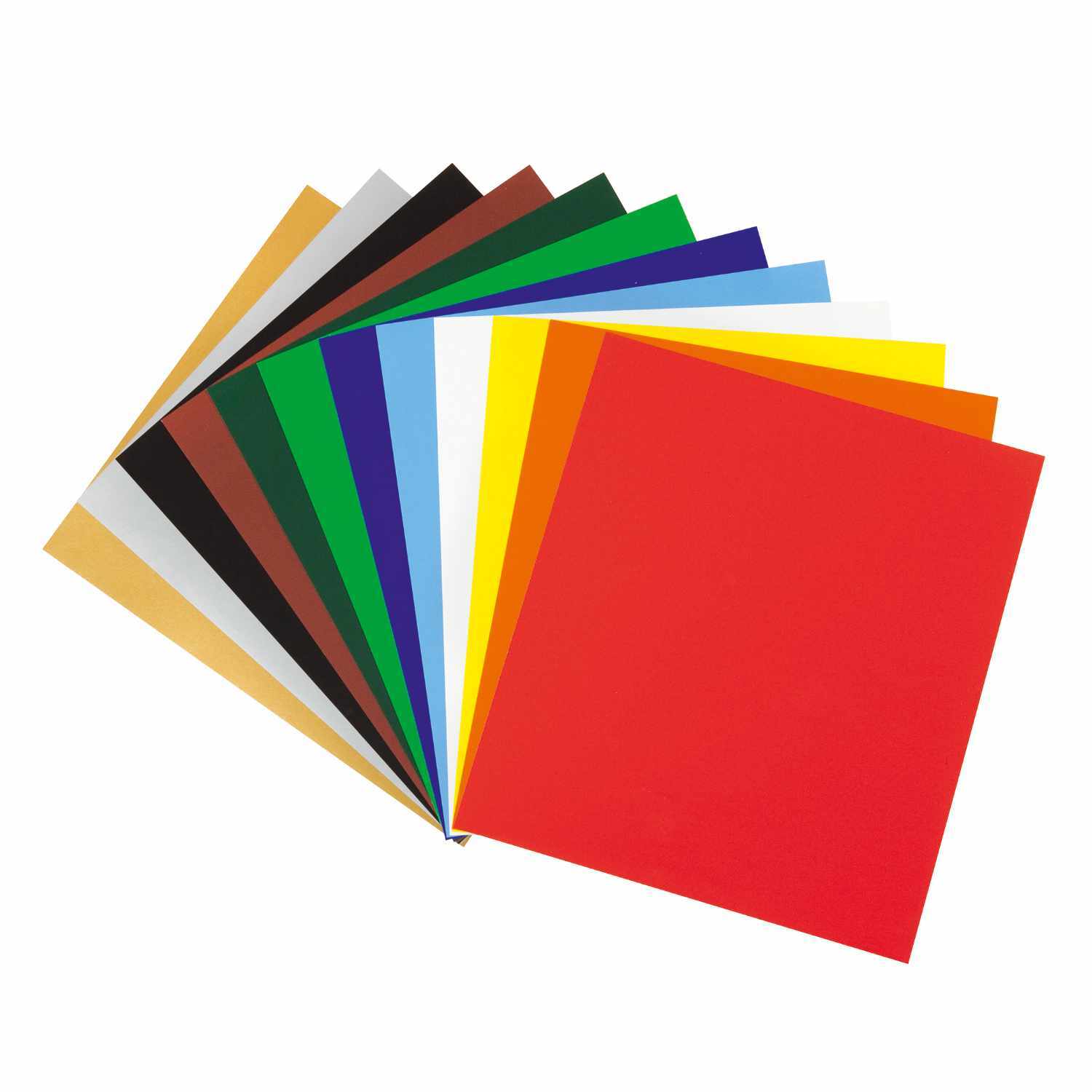 Buntpapier-Heft gummiert, 23x25cm 12 Blatt von Max Bringmann 
