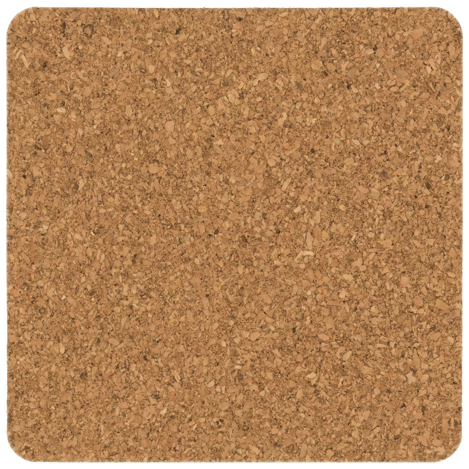 Korkplatte 10x10cm 4 Stück von Rico Design in natürlicher Farbe, ideal für DIY-Projekte.