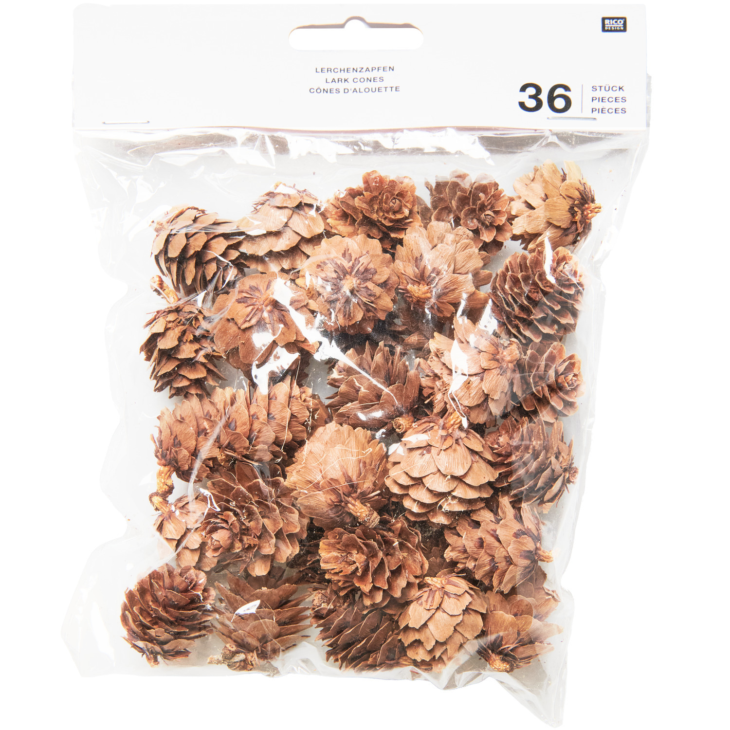 Lärchenzapfen 36 Stück Farbe Natur von Rico Design