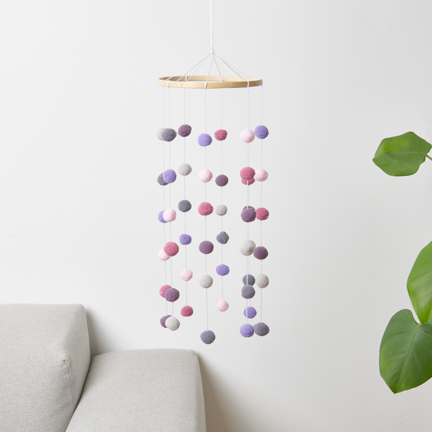Bastelset Pompon Mobile erdfarben von Rico Design