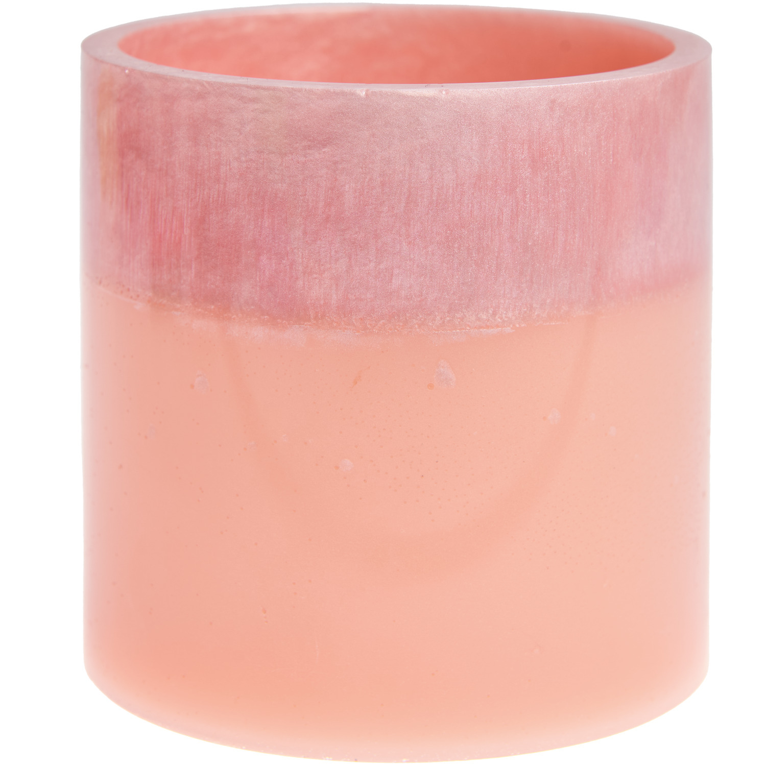 Silikon Gießform Behälter zylindrisch in Perl Rosa, ideal für Epoxidharzprojekte, Ø8,5x8,5cm.