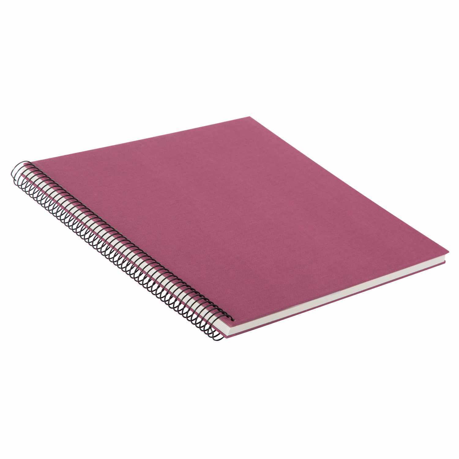 Spiralalbum 30x35cm Leinen mit 40 weißen Seiten in Fuchsia. Hochwertiges Design von goldbuch. Ideal für Erinnerungen.