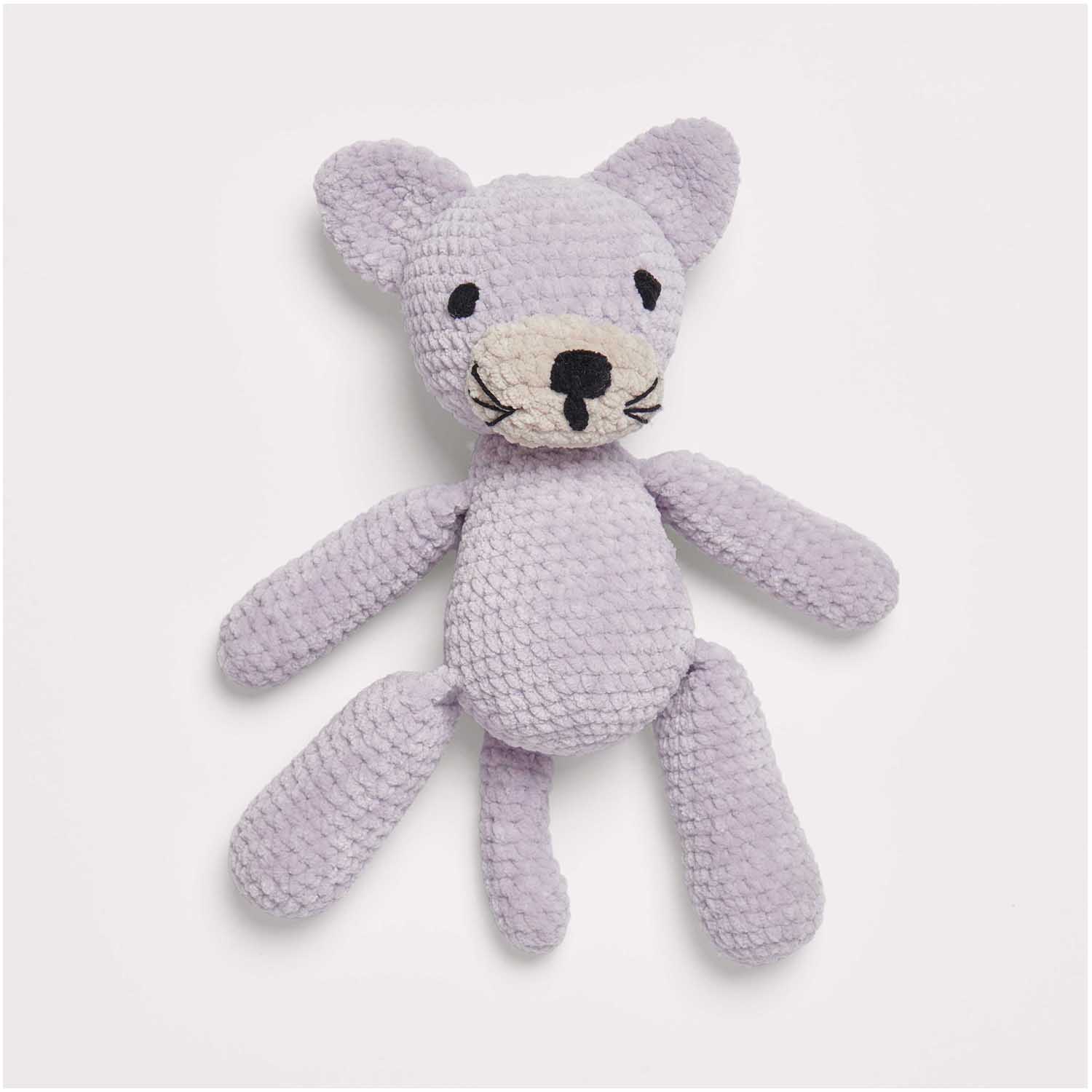 Gehäkelte Katze: Modell 14 aus dem Heft Baby Chenillove