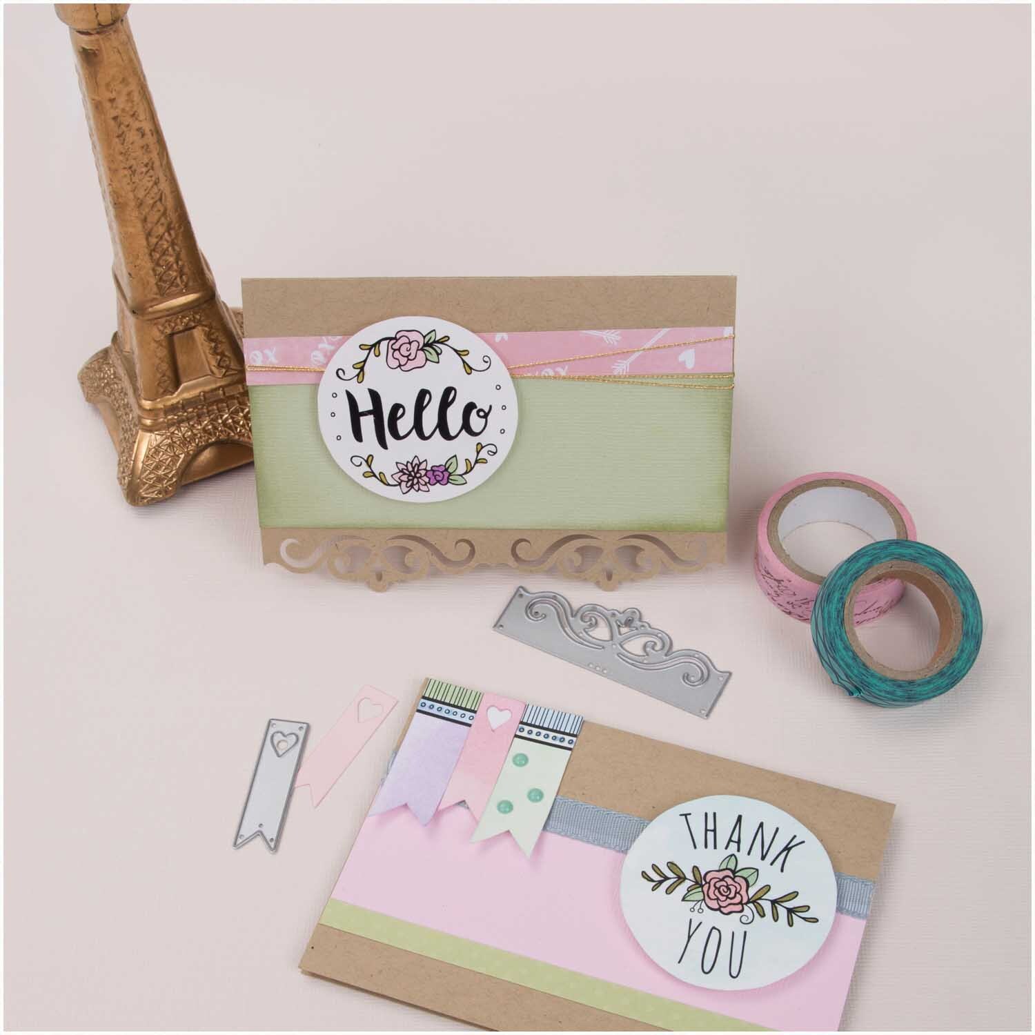 Sidekick Starter Kit 19,7x9,4x13,9cm: Kreatives Bastelset mit Grußkarten, Washi-Tape und Stanzformen, ideal für individuelle Designs.