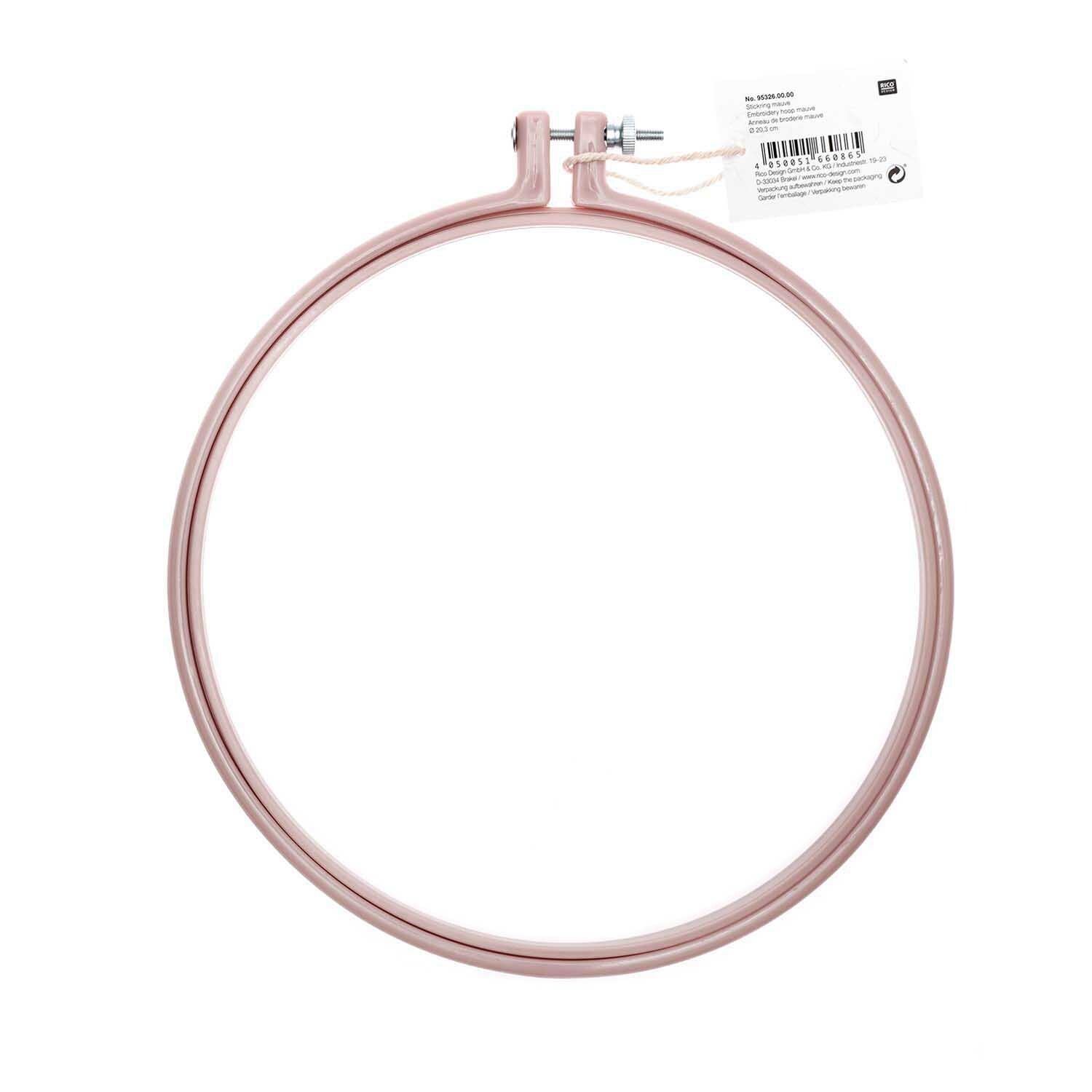 Stickring aus Kunststoff mauve 20,3cm von Rico Design