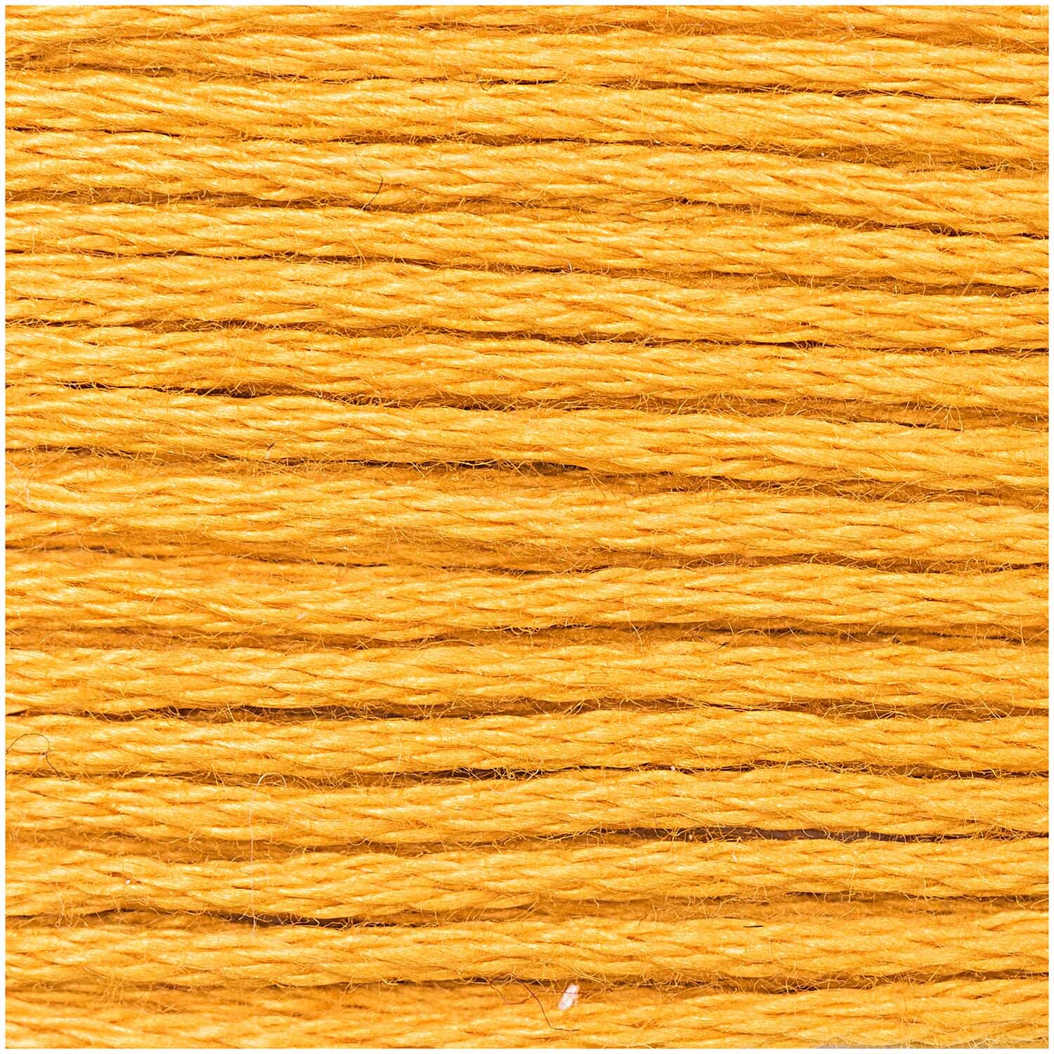 Sticktwist 8m von Rico Design in leuchtendem Gelb, ideal für Stickprojekte und Handarbeiten.