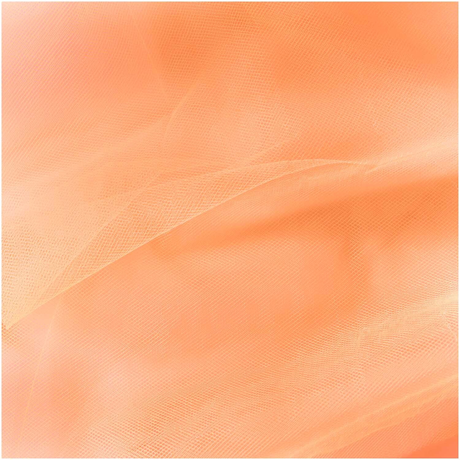 Tüll 50cm 5m in leuchtendem Orange von Rico Design, ideal für kreative Nähprojekte und Dekorationen.