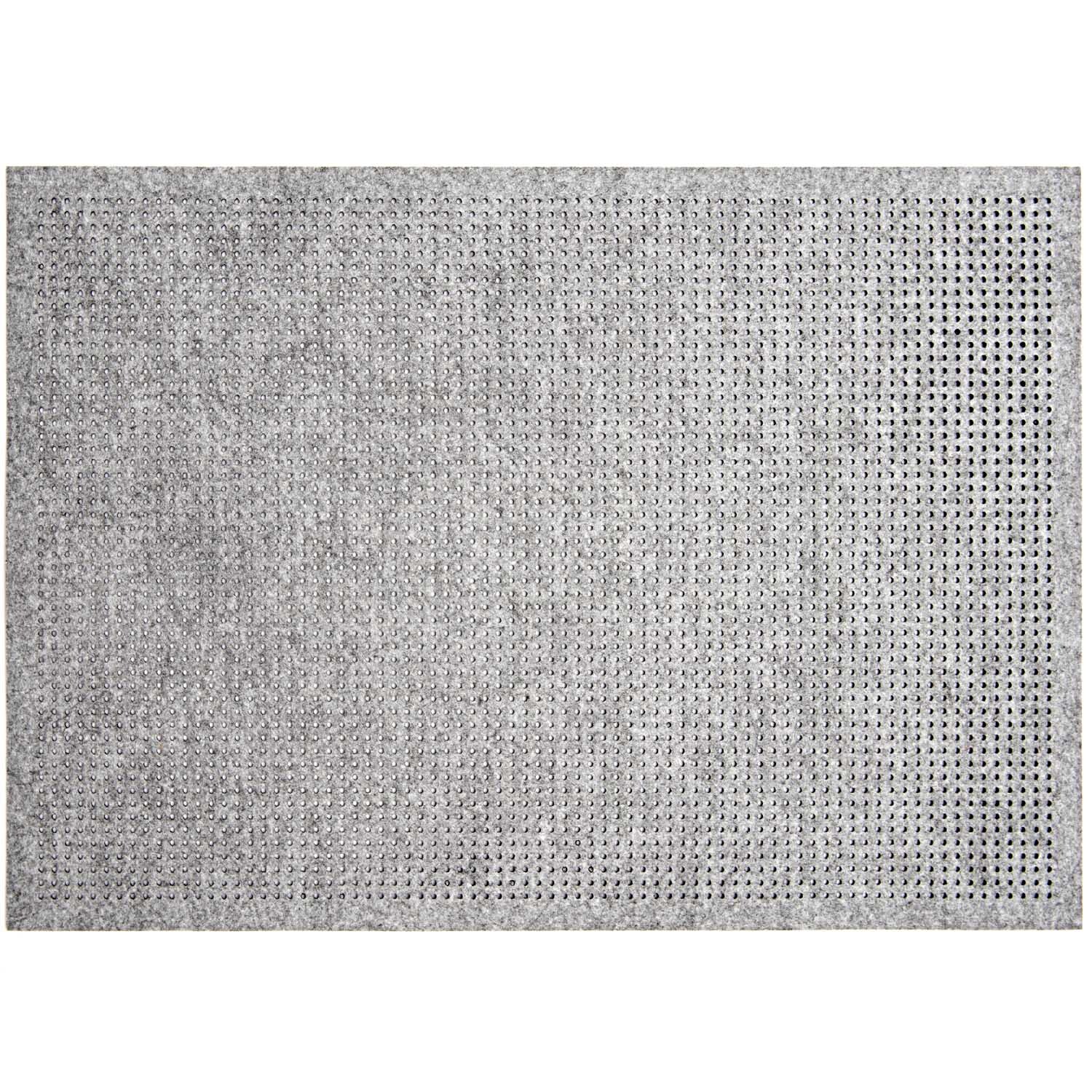 Platzset zum Besticken in elegantem Grau, 49,5x35cm, von Rico Design, ideal für kreative Projekte.