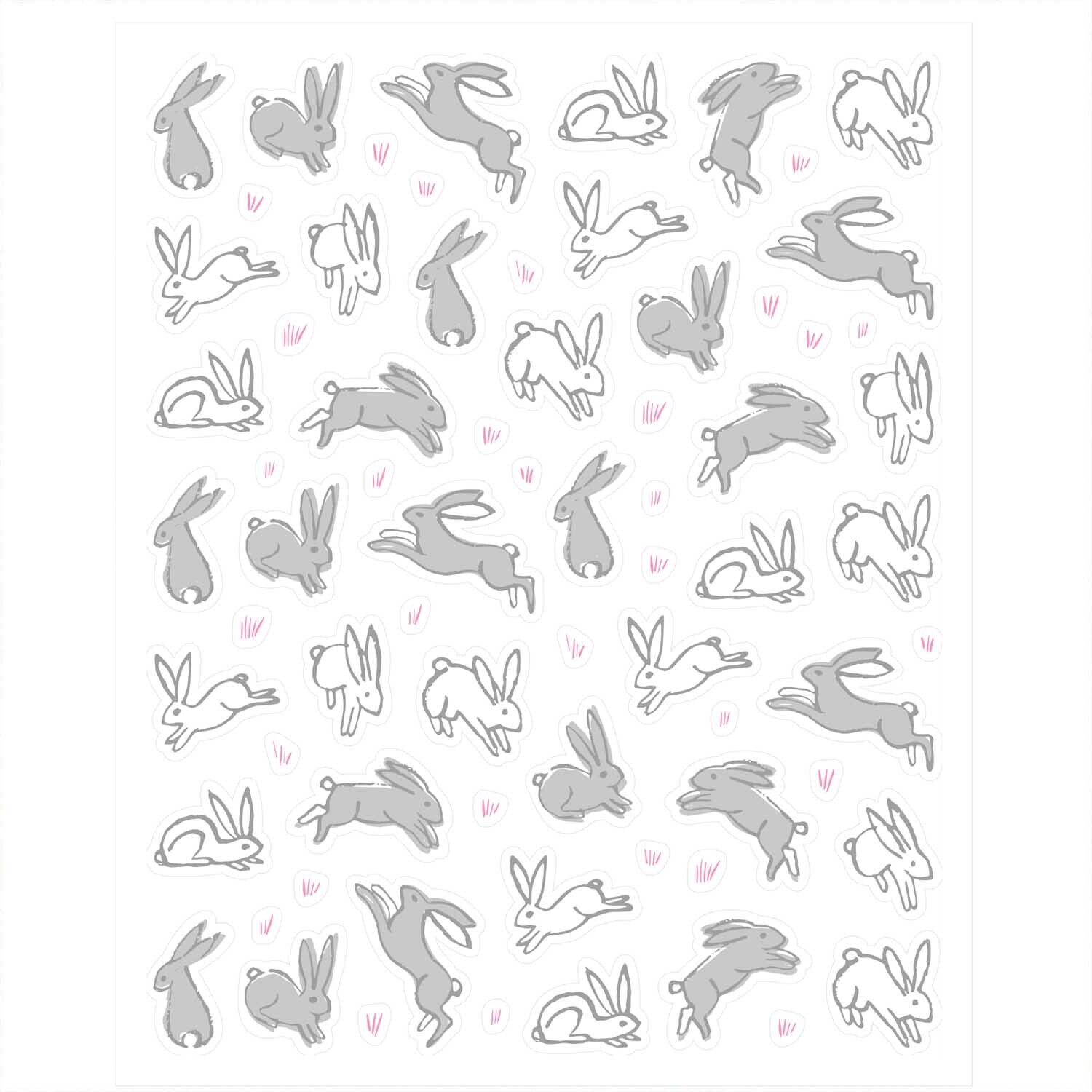 Paper Poetry Sticker Hasen 6 Blatt von Rico Design