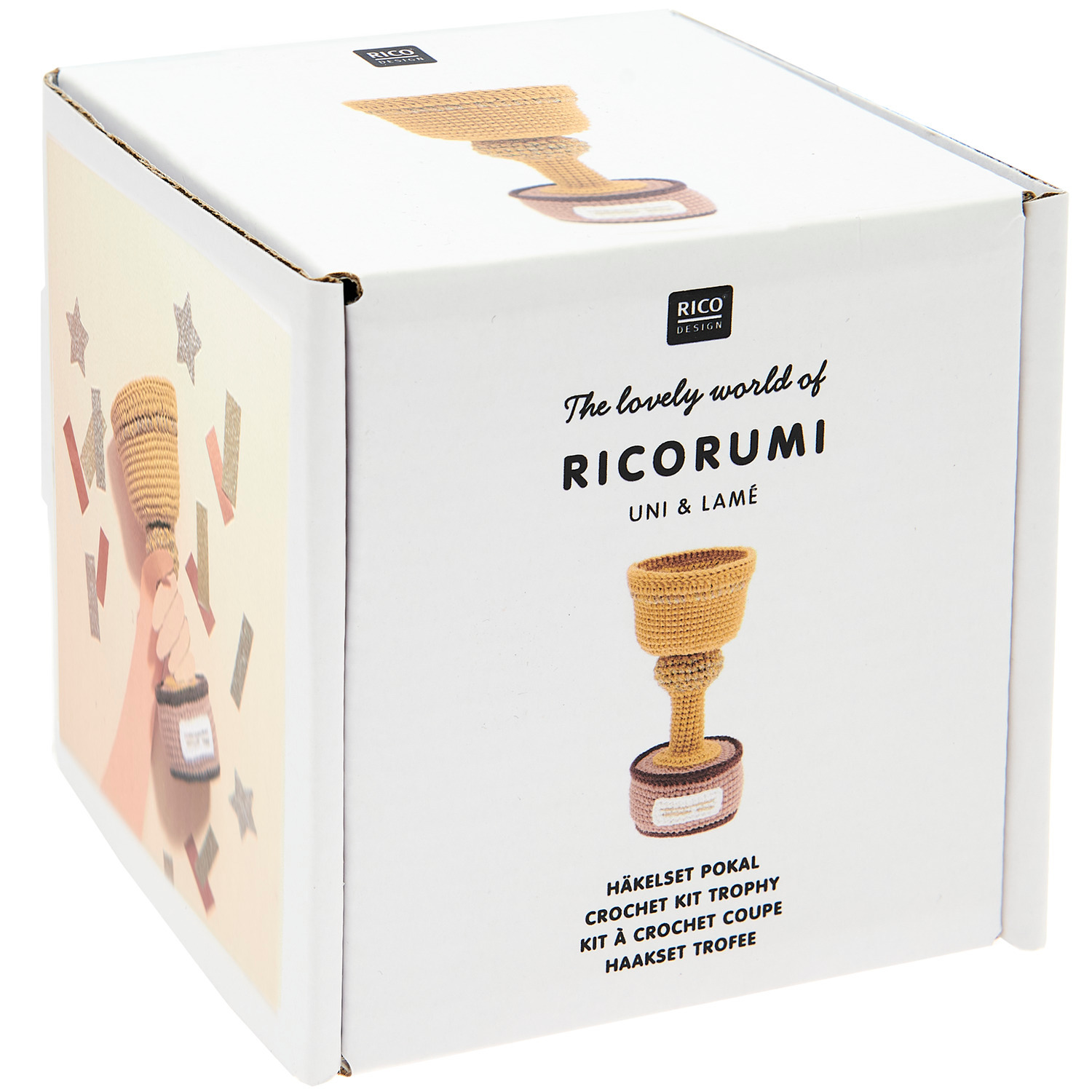 Ricorumi Häkelset Pokal Gold 16cm von Rico Design