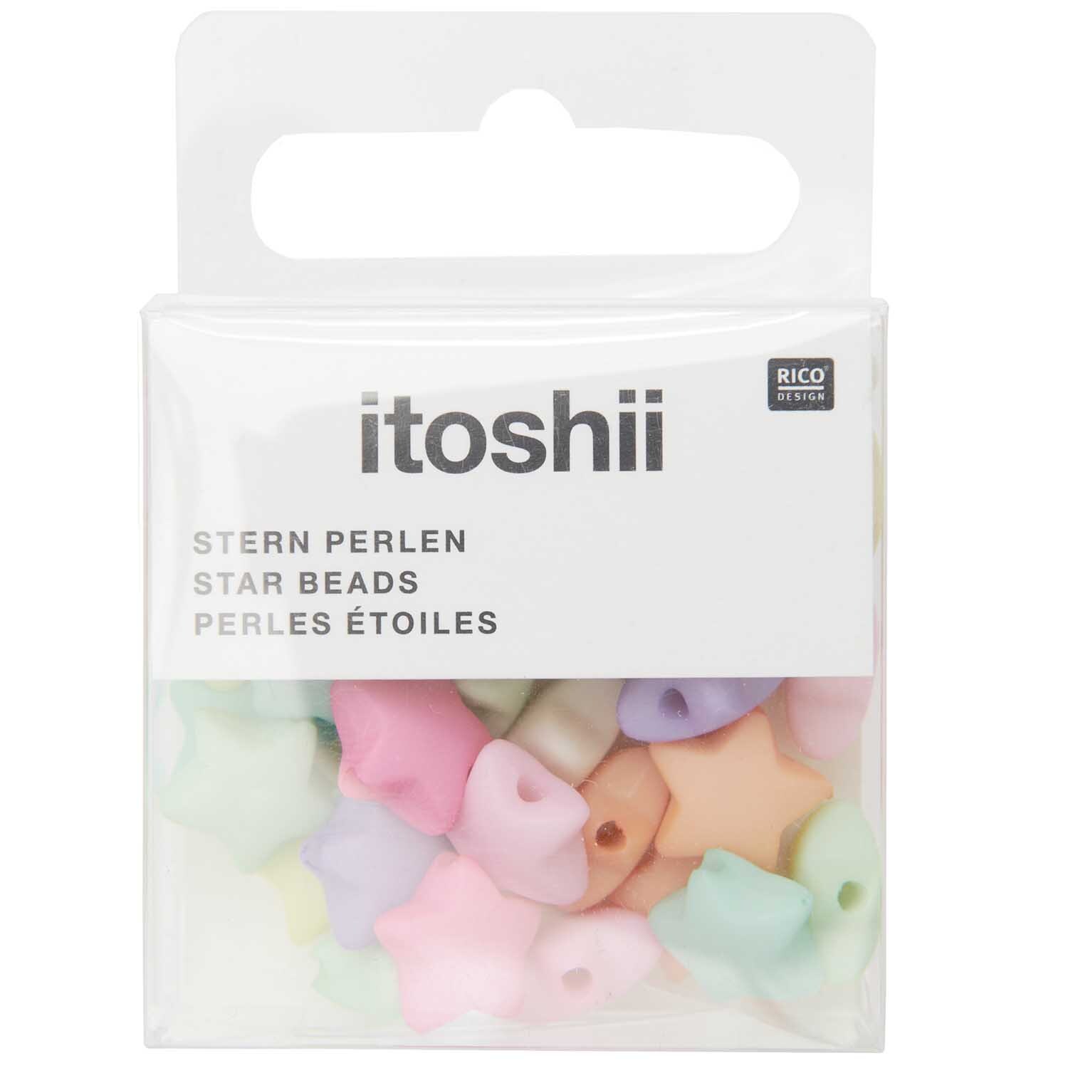itoshii Stern Perlen pastell 11x6mm 40 Stück von Rico Design