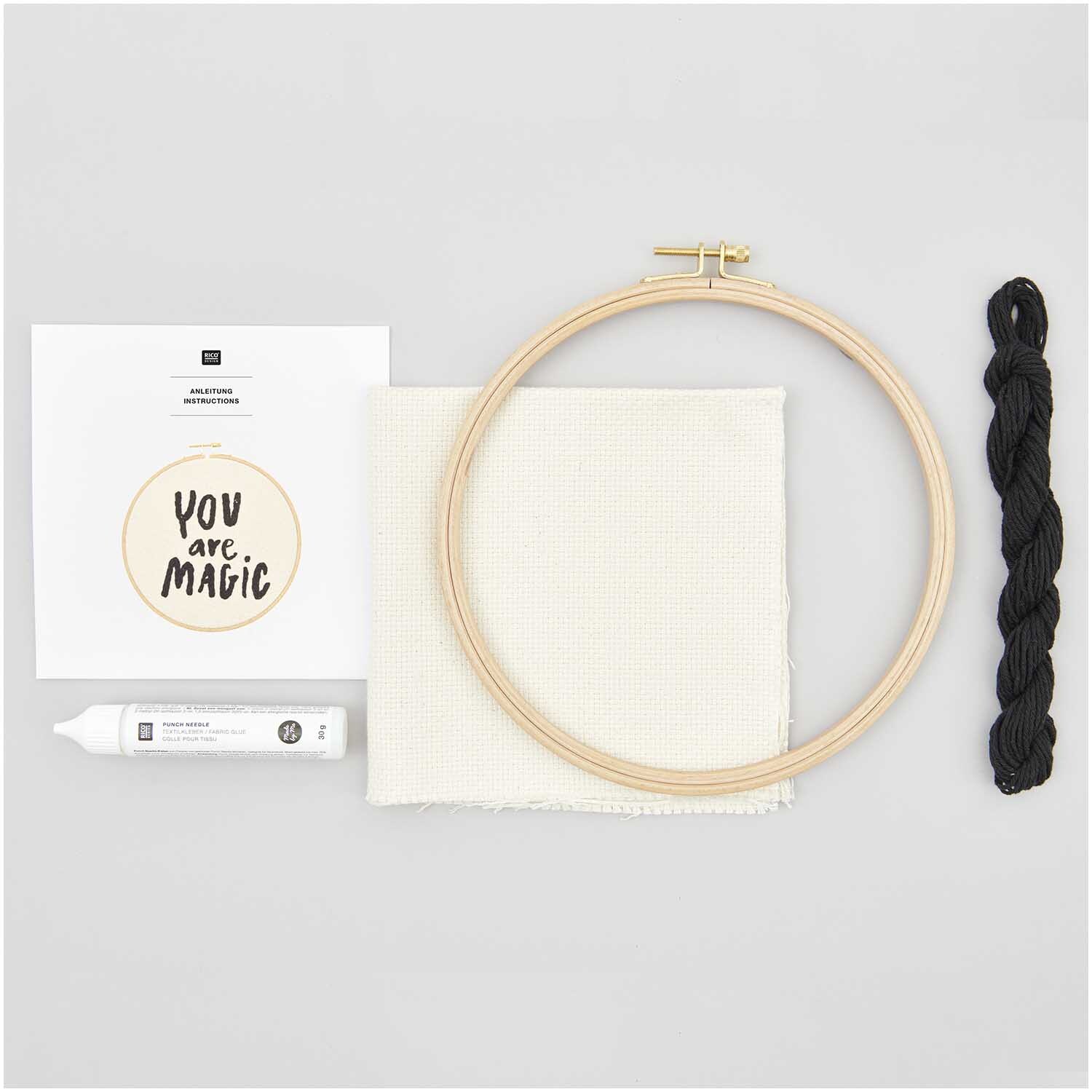 Punch Needle Packung Bild You AreMagic rund Ø21,5cm von Rico Design