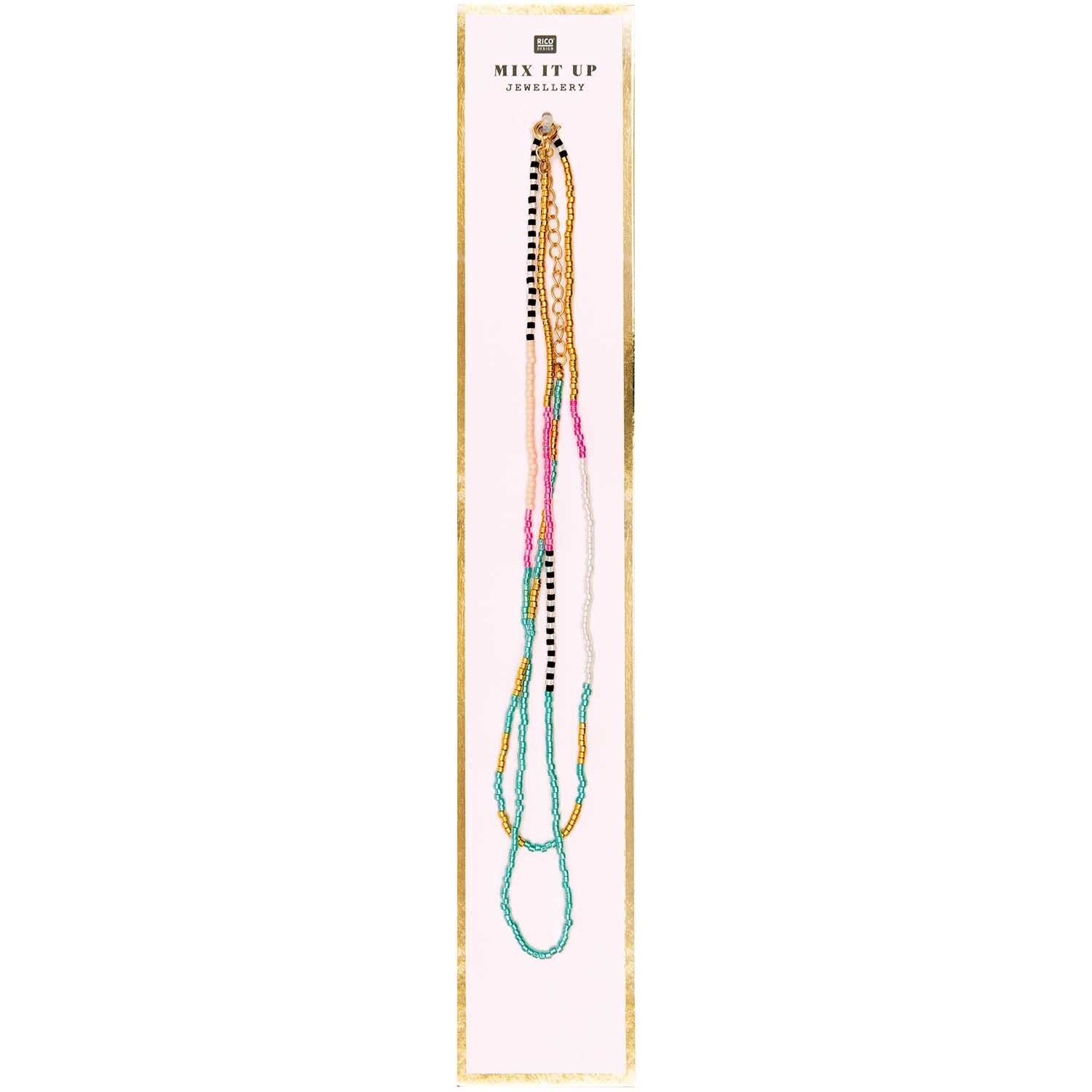 Mix it Up - Jewellery Kette Itoshii Beads gold 65cm von Rico Design