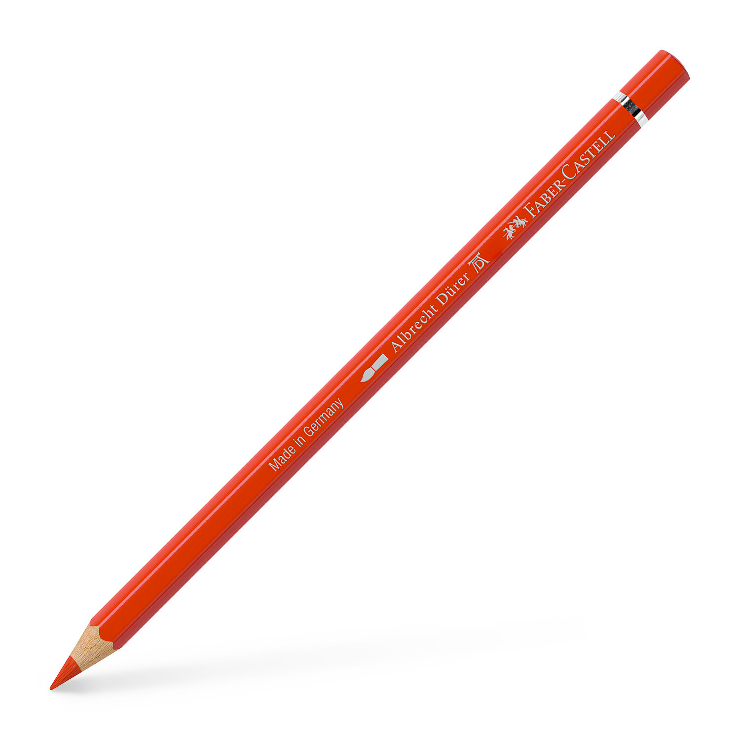 Albrecht Dürer Aquarellstift in leuchtendem Rot von Faber Castell, ideal für Künstler.
