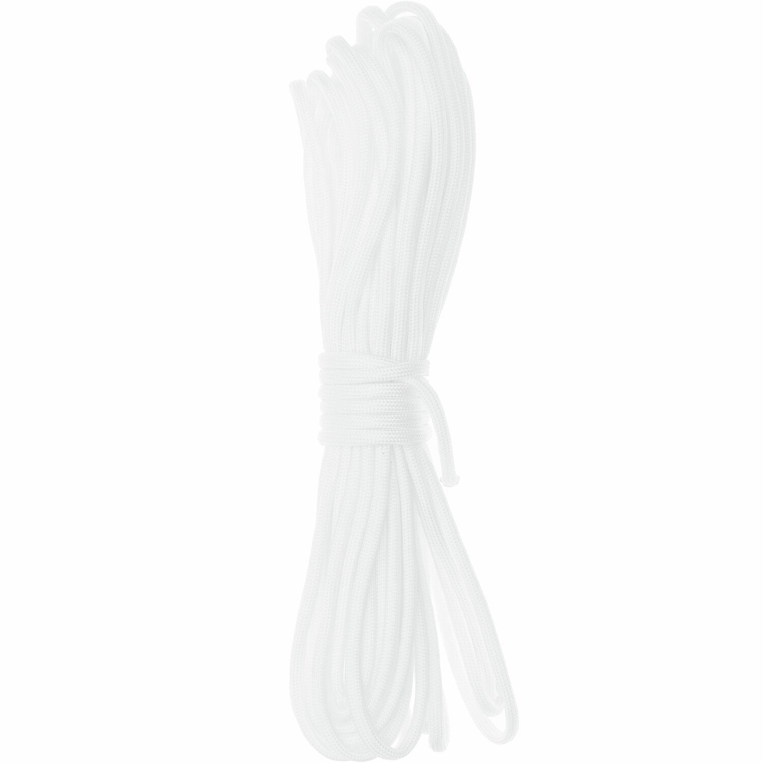 Paracord Band weiß 4mm 10m: Hochwertiges, weißes Seil von Rico Design, ideal für DIY-Projekte.