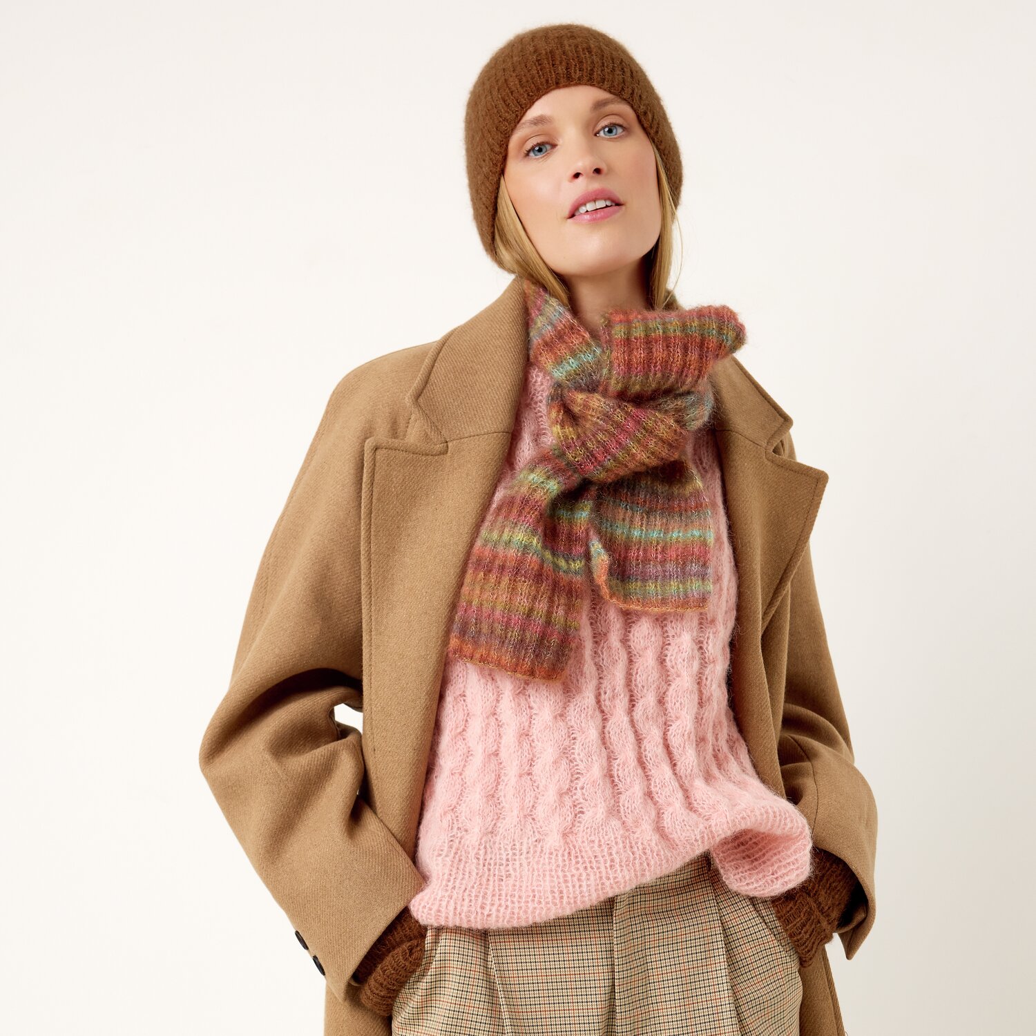 Strickset Schal Modell 10 aus Die Neue Masche No. 13 von idee. Creativmarkt