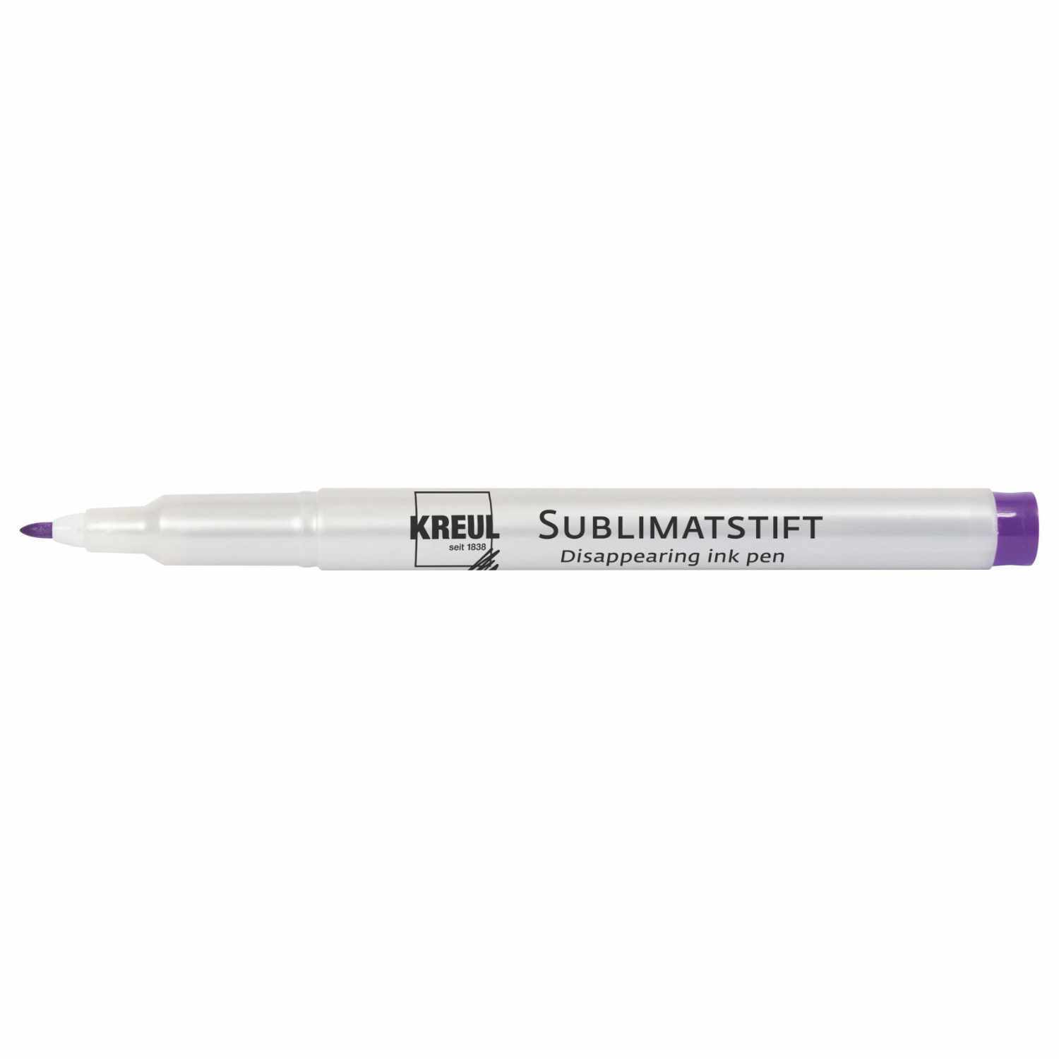 Javana Sublimatstift von KREUL mit lila Spitze auf weißem Hintergrund, ideal zum Markieren.