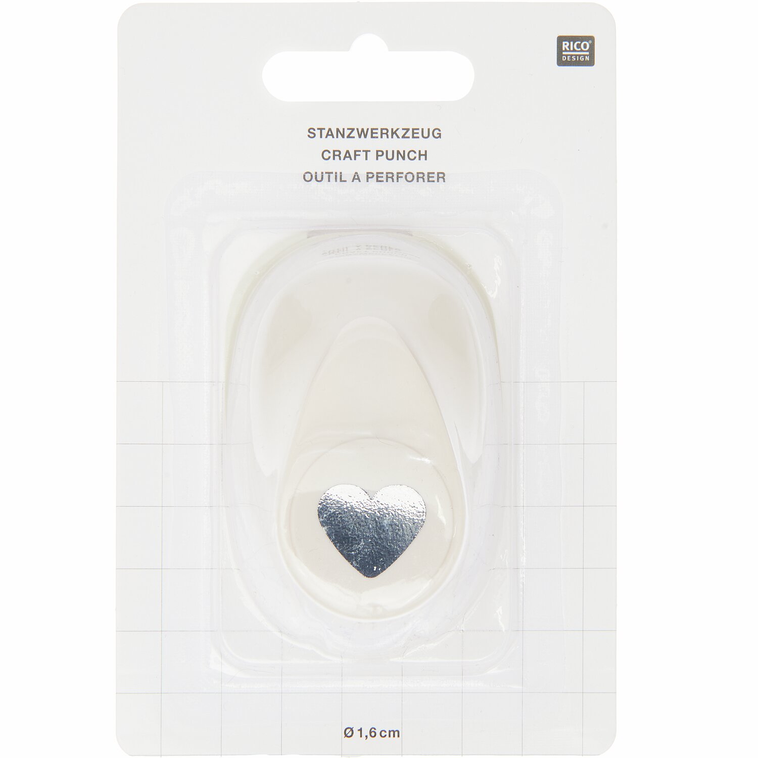 Paper Poetry Stanzer Herz 1,6cm von Rico Design