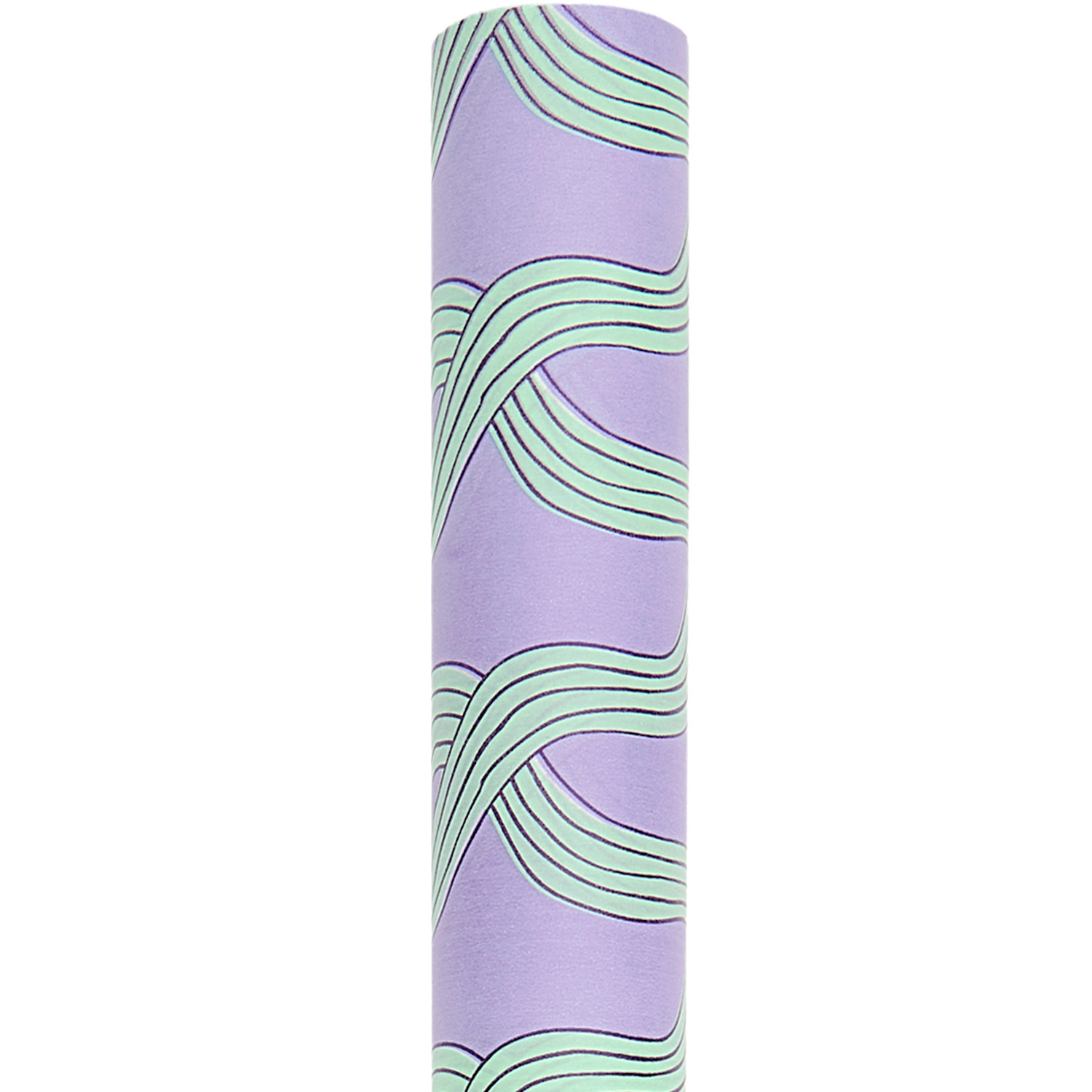 Seidenpapier Myzel Lila von Rico Design, auf einer Rolle von 50x365cm, ideal für kreative Bastelprojekte.