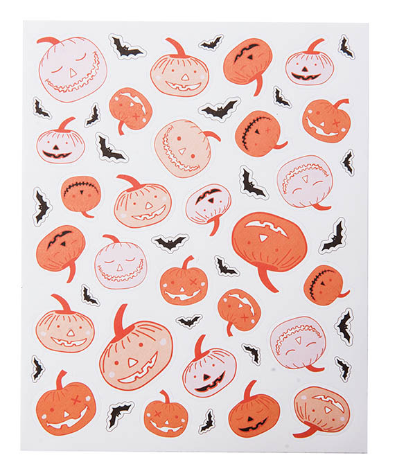 Paper Poetry Sticker Halloween 260 Stück mit bunten Kürbis- und Fledermausmotiven von Rico Design.