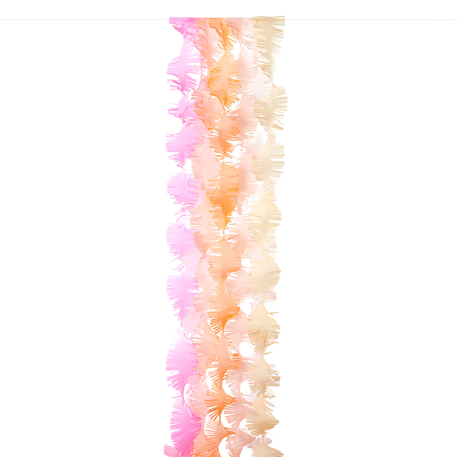 Krepp-Girlande gedreht Blüten Mix in Rosa- und Cremetönen, 17,5cmx3m, 7 Stück von Rico Design.