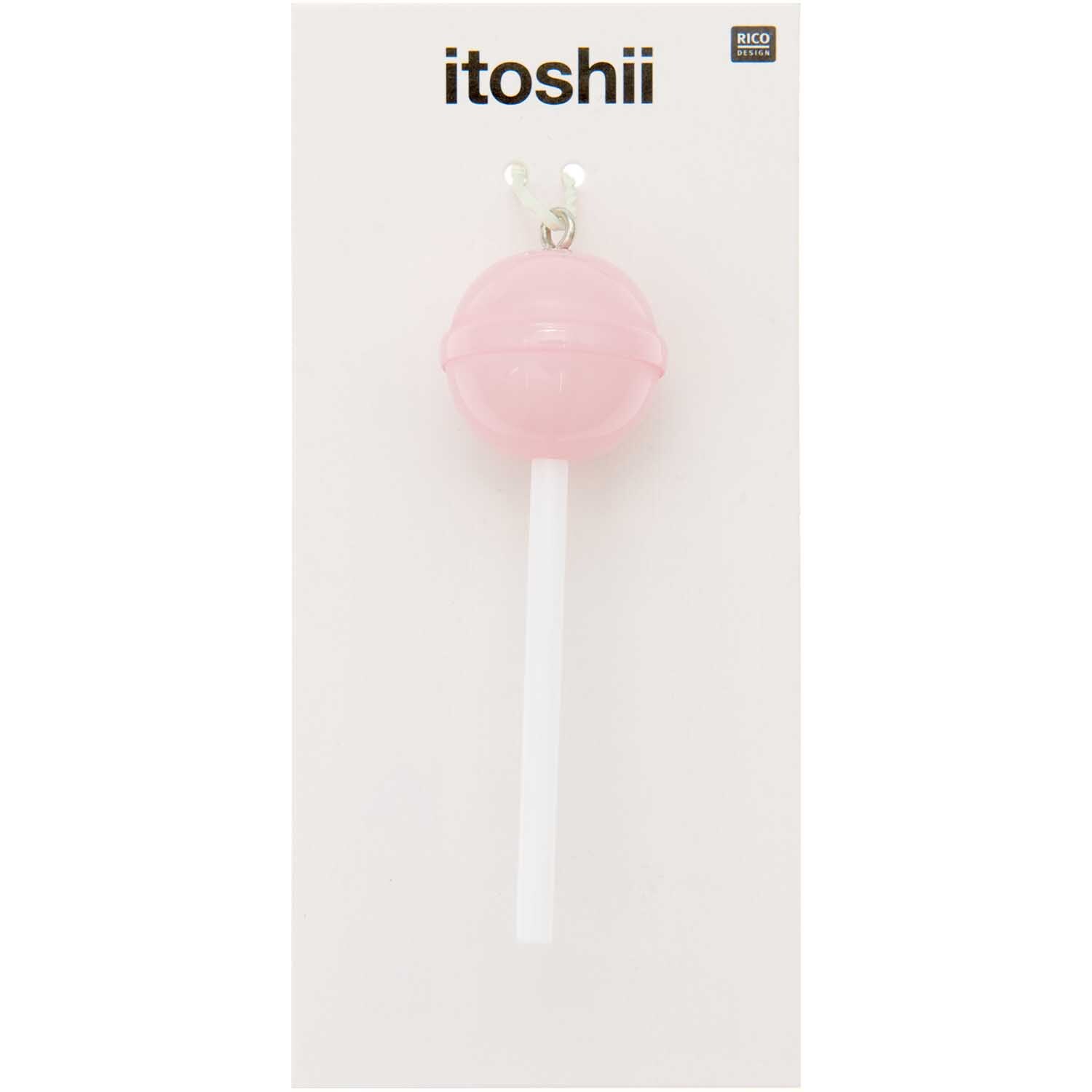 itoshii Lolli Anhänger ca. 18x60mm 1 Stück Farbe Rosa von Rico Design
