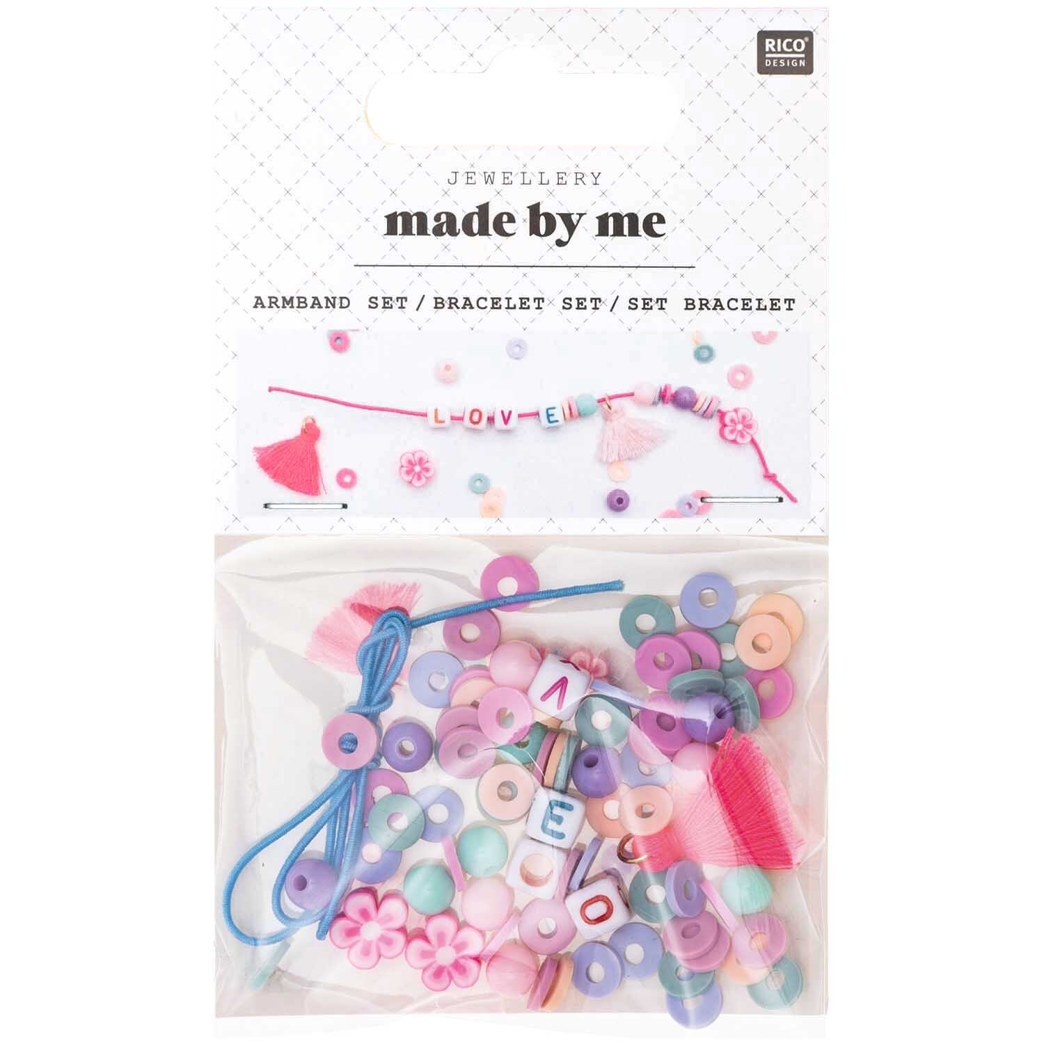 Mini Perlen Armband Set Love von Rico Design