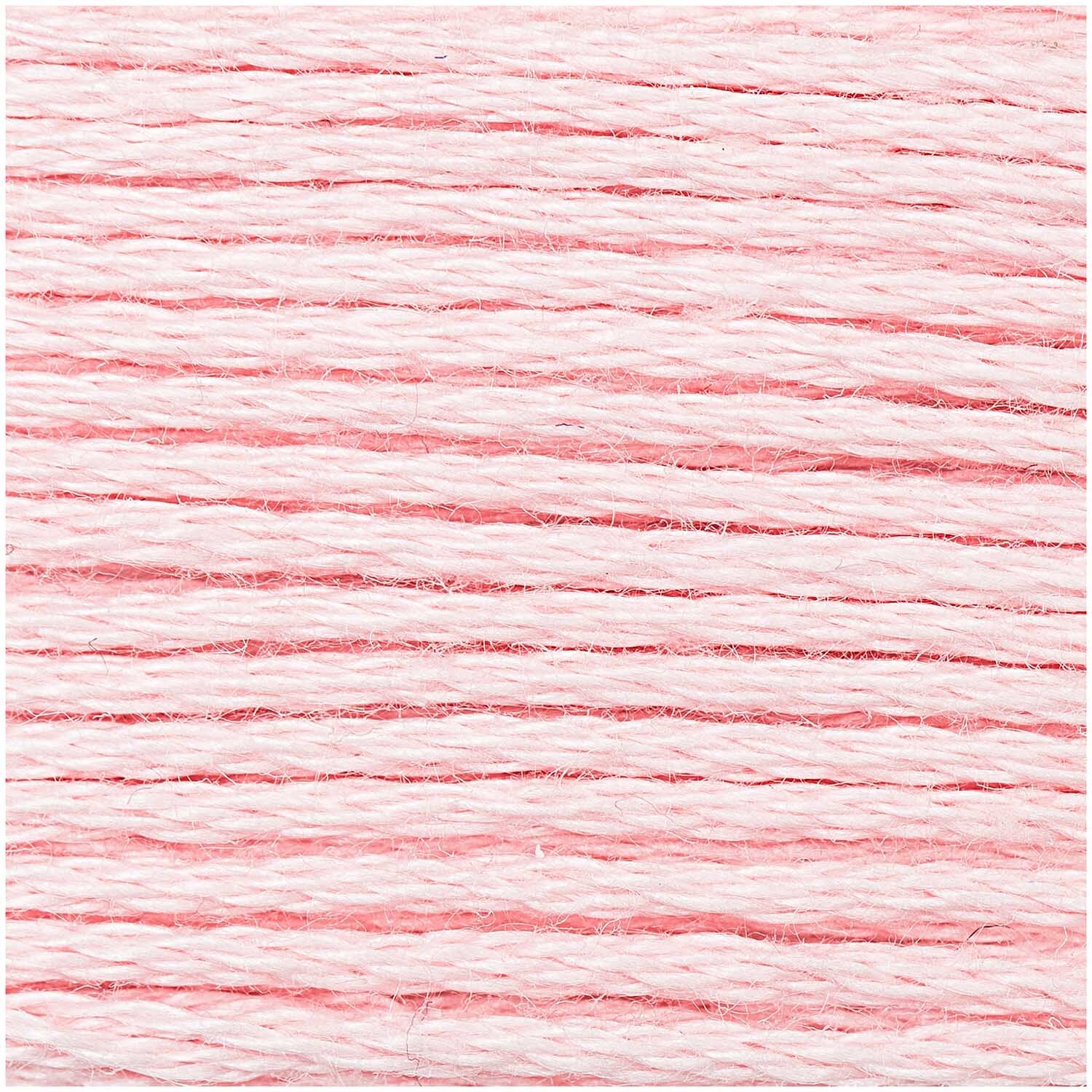 Sticktwist 8m von Rico Design in zartem Rosa, ideal für Stickprojekte und kreative Handarbeiten.