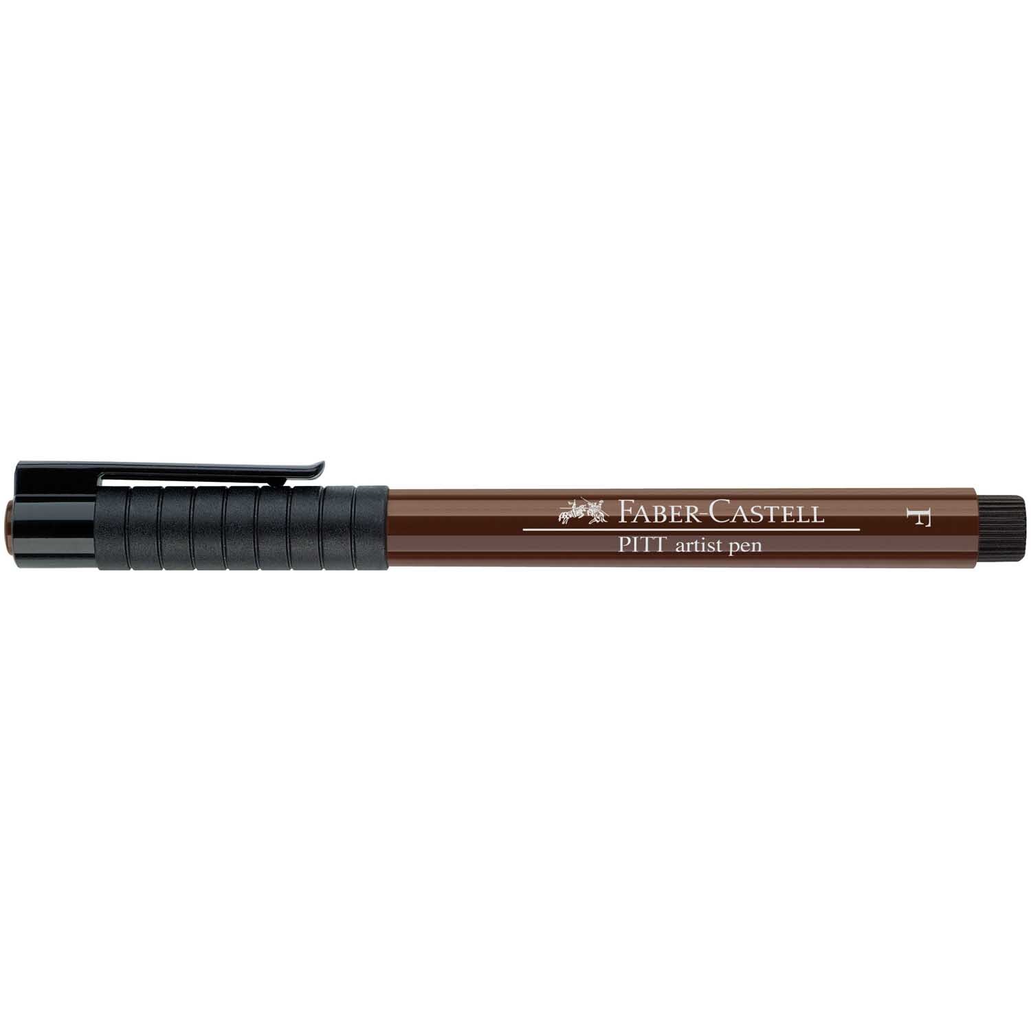 PITT artist pen fine von Faber Castell in Sepia Dkl., ideal für präzises Zeichnen und Skizzieren.