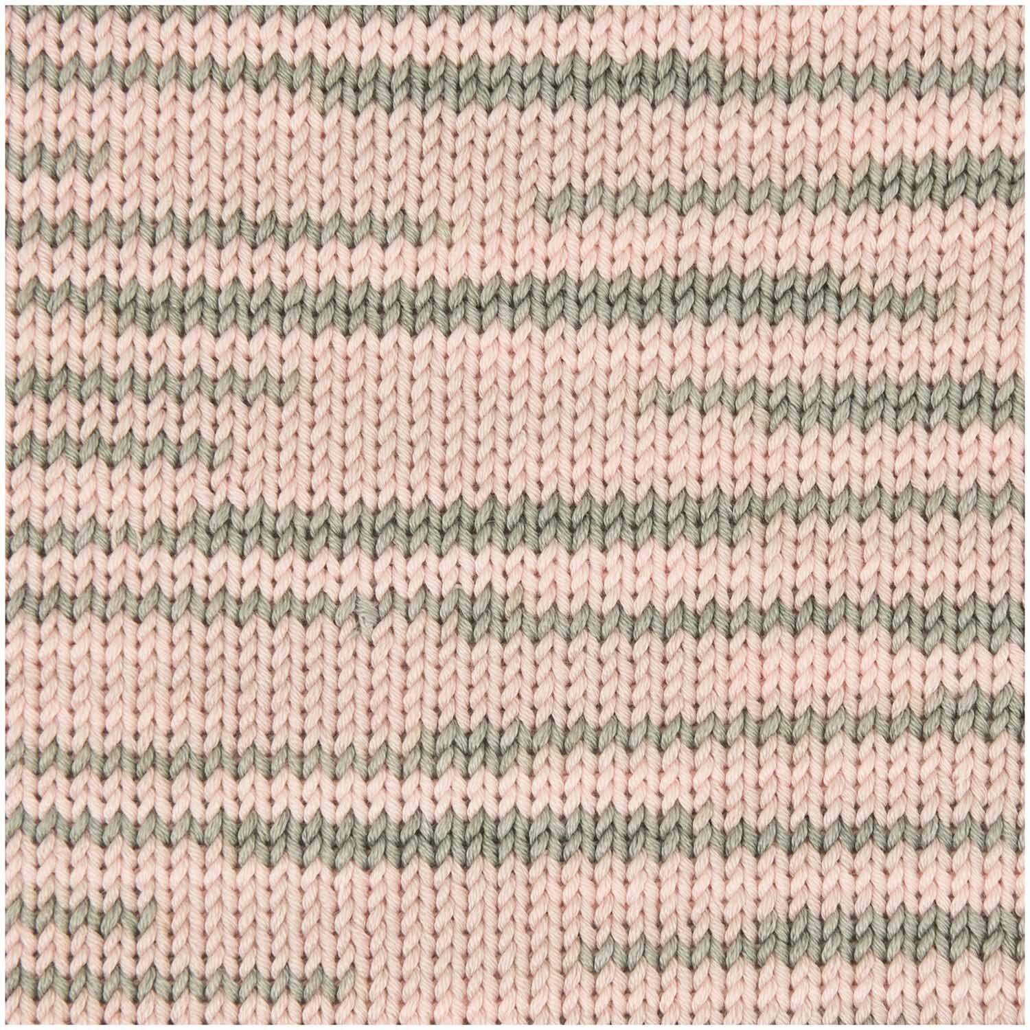 Mille Fili Print, Flieder-Mix: Strickmuster in Rosa und Grün von Wolle Rödel, 50g 130m.