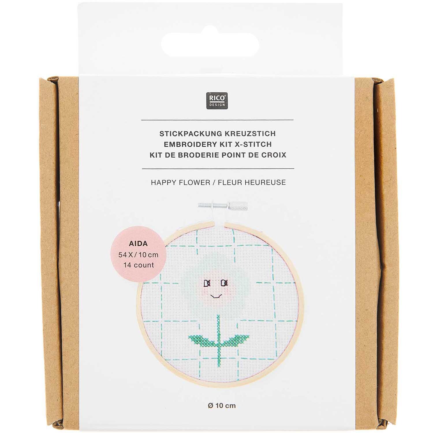 Stickpackung Happy Flower von Rico Design