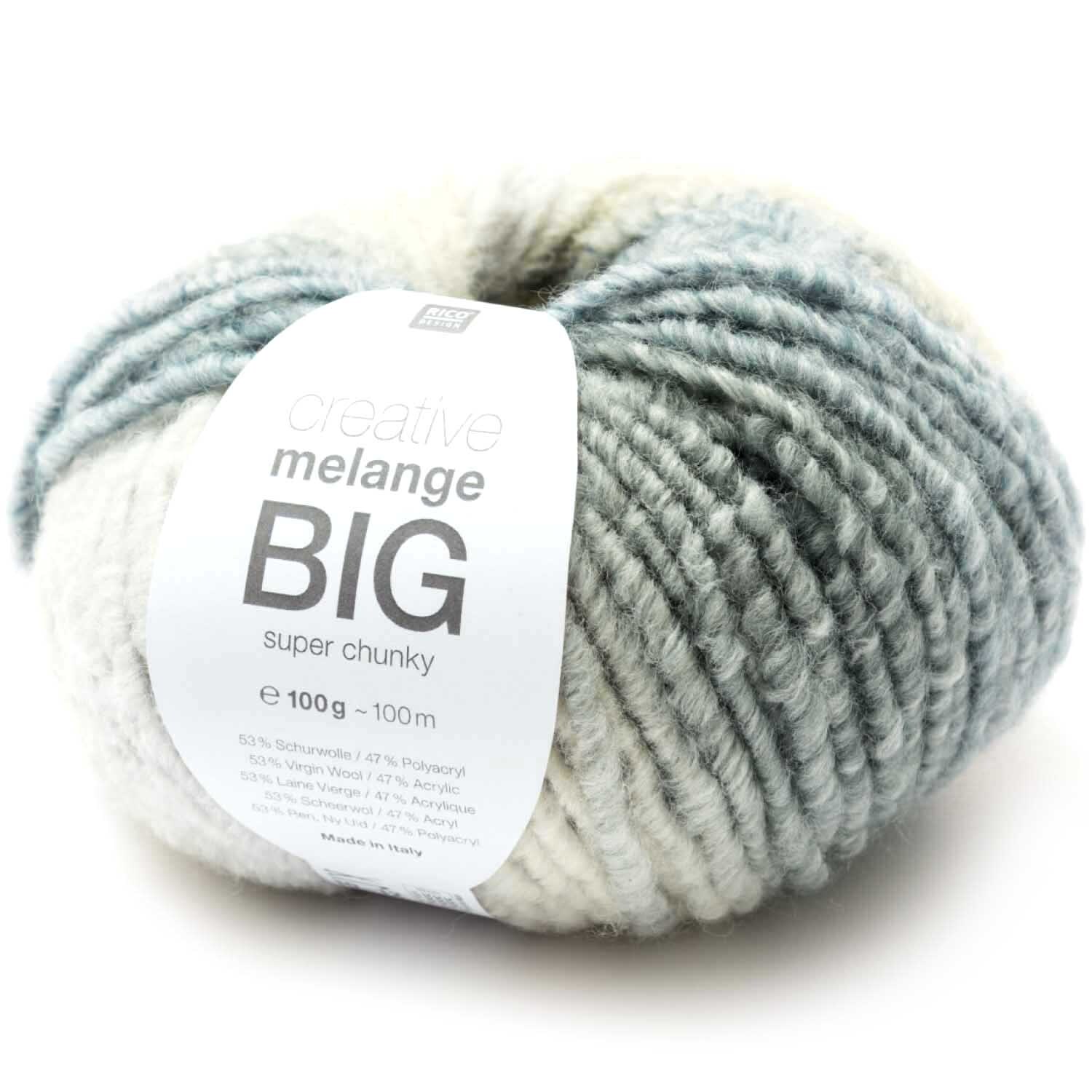 Creative Melange Big super chunky 100g 100m Farbe Orange-Rot von Rico Design