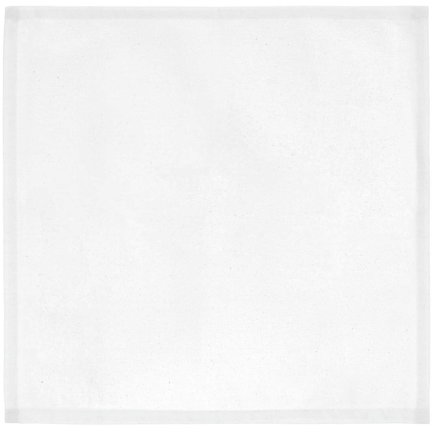 Stoffserviette 2 Stück weiß von Rico Design, zeigt eine elegante, schlichte weiße Serviette. Ideal für stilvolle Tischdekorationen.