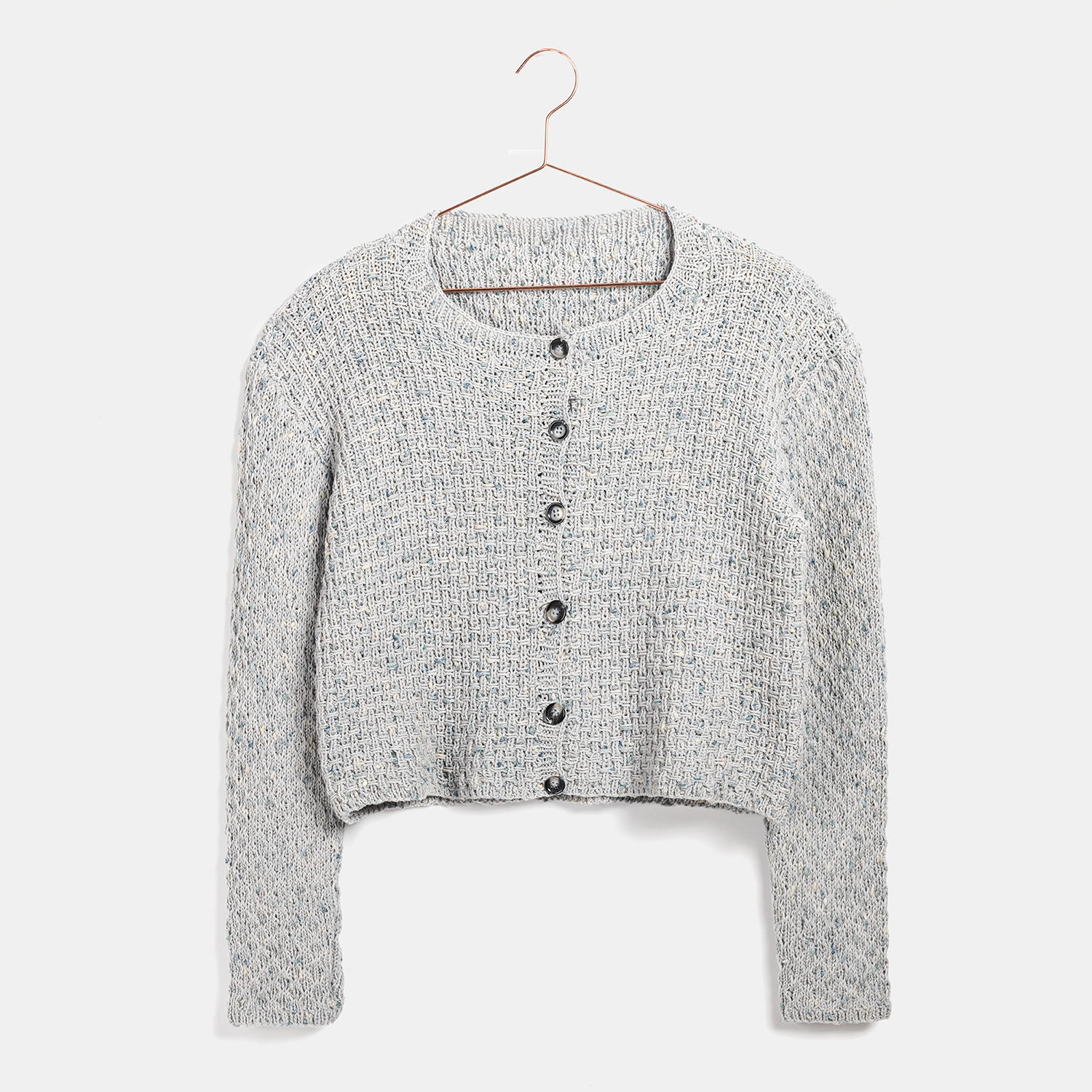 Strickanleitung Strukturmuster-Jacke aus Fashion Cotton Neps dk von idee. Creativmarkt