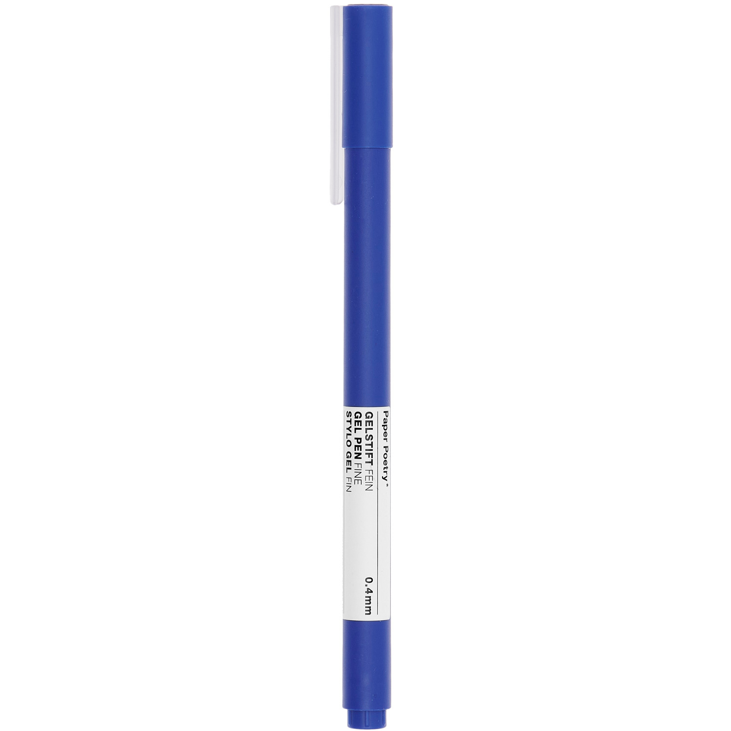 Paper Poetry Gelstift fein 0,4mm Farbe Blau von Rico Design