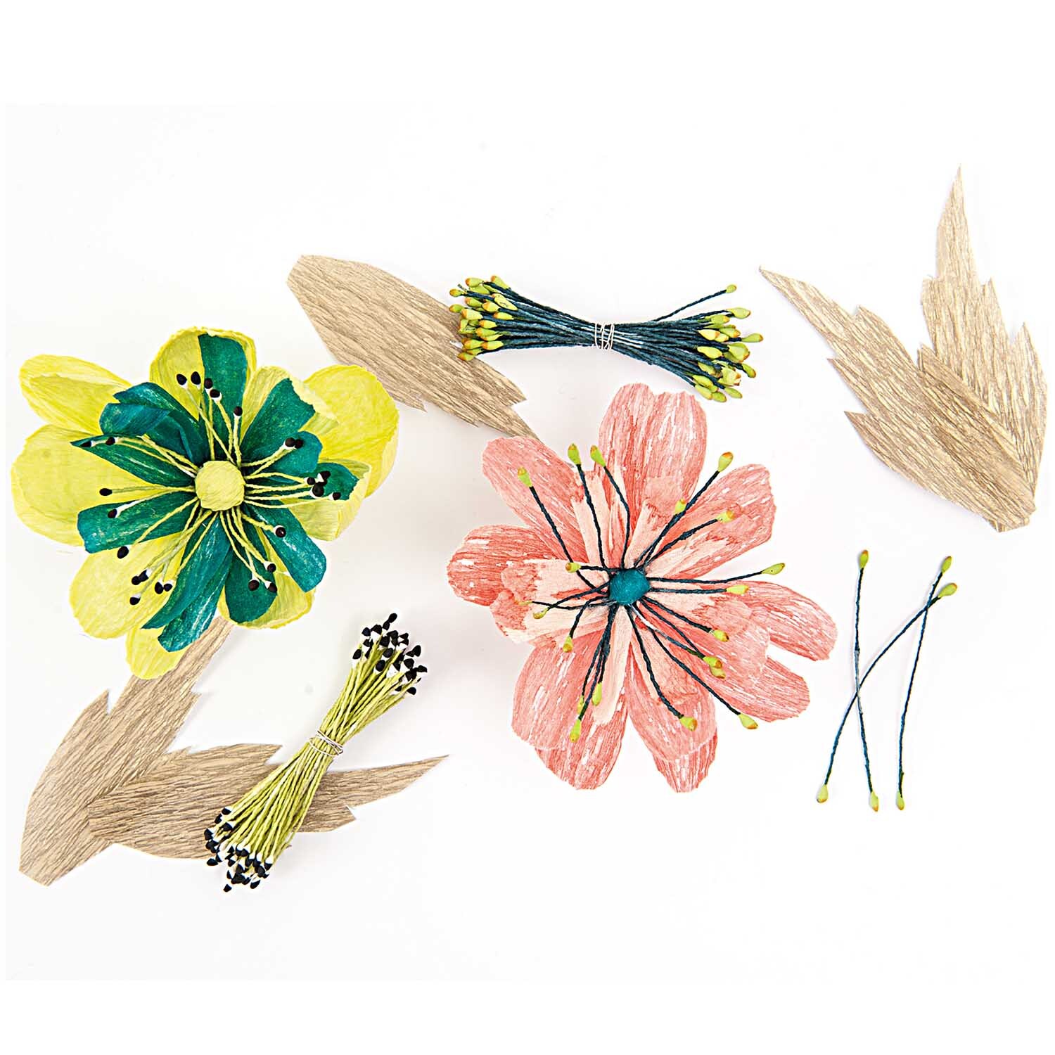 Floristenkrepp von Rico Design in Gelb, ideal für kreative Blumenarrangements und Bastelprojekte.